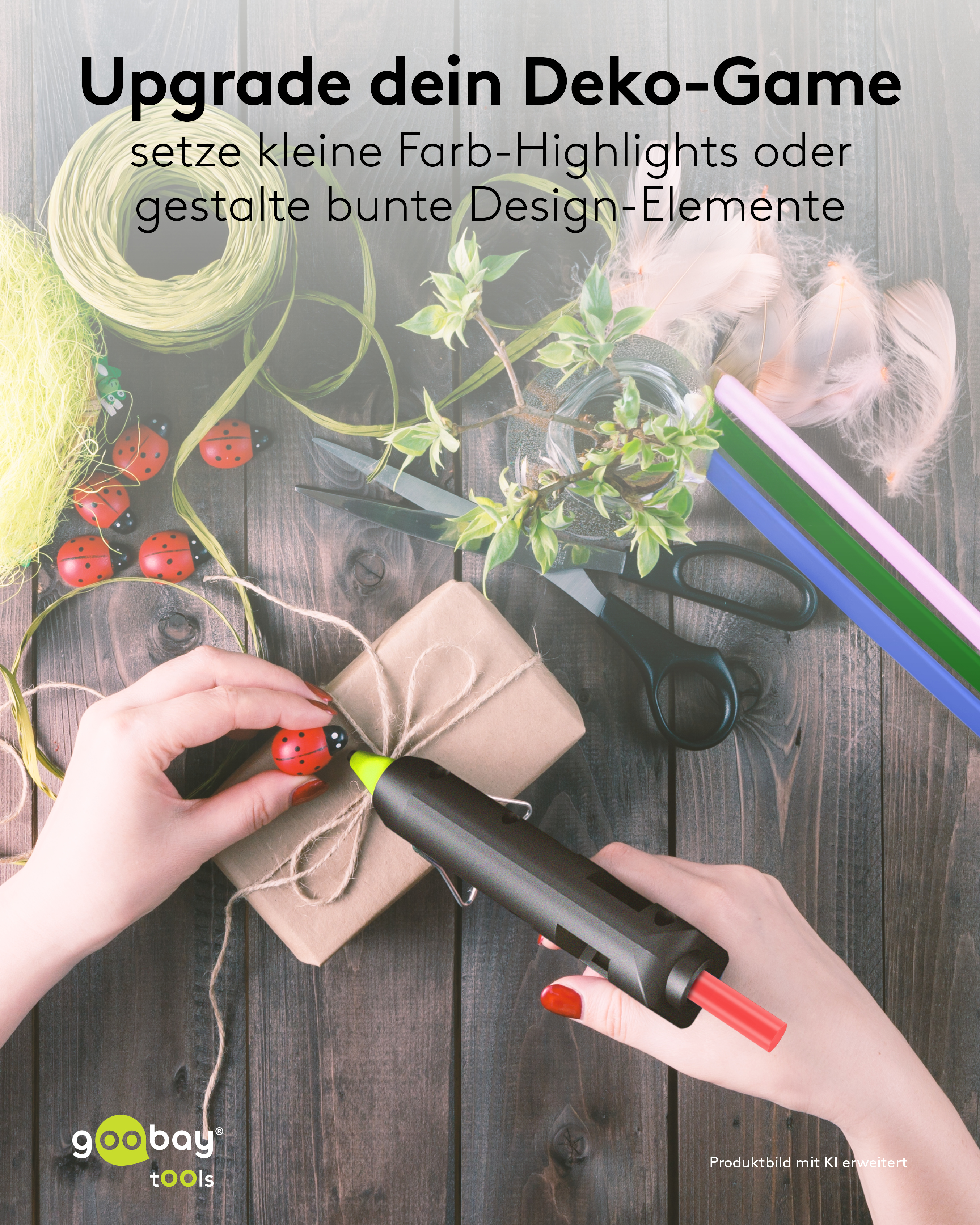 GOOBAY TOOLS Heißklebesticks, 77856, 11 mm, 5 Farben, 10 Stück