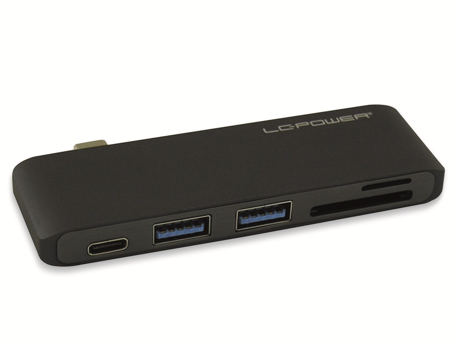 LC Power USB-Hub LC-HUB-C-MULTI-2A, USB 3.0 Typ-C, 2-port, Cardreader, 100 W 