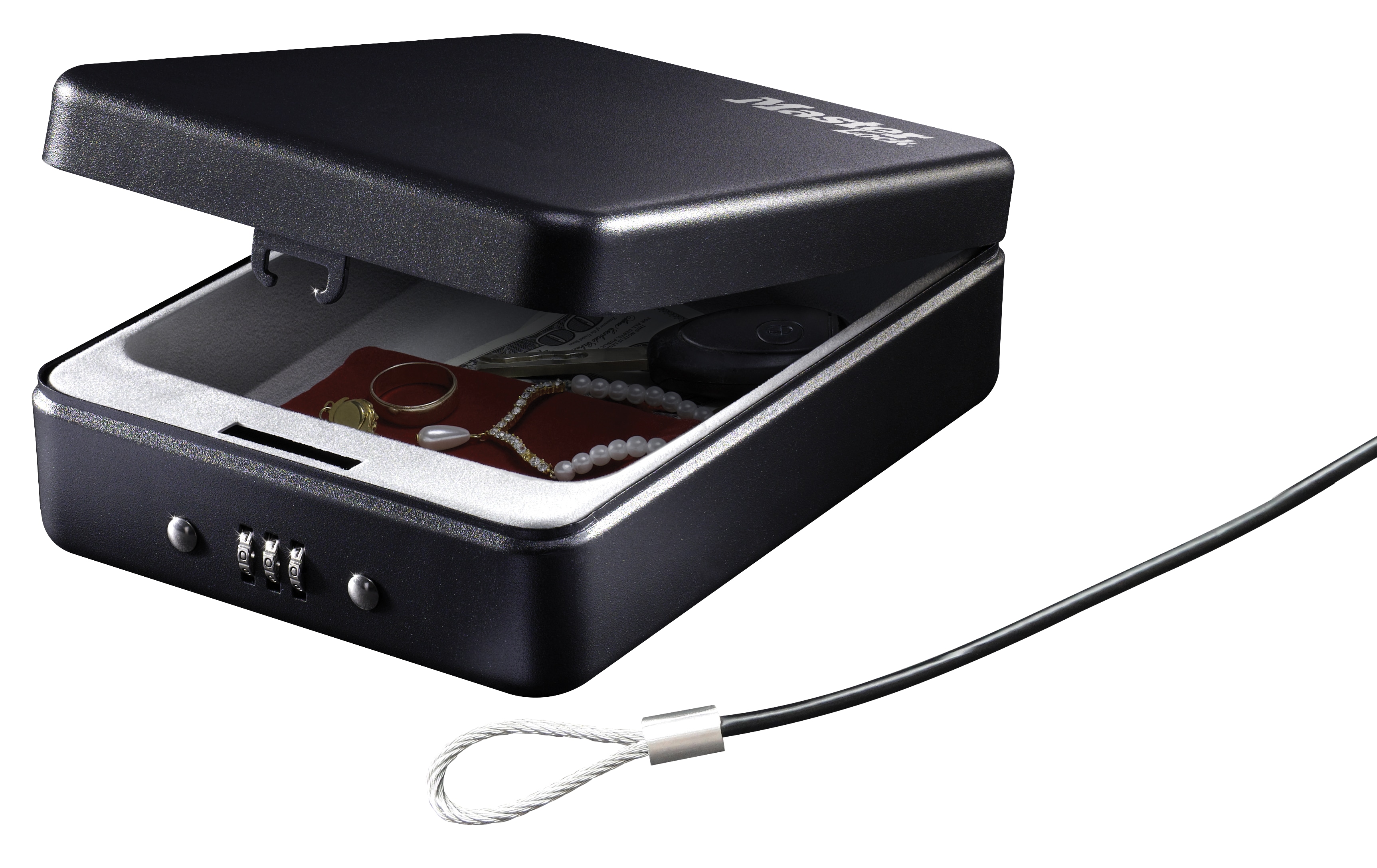 MASTERLOCK Verschlussbox P005CEURBLKHRO, für unterwegs, Größe (S)
