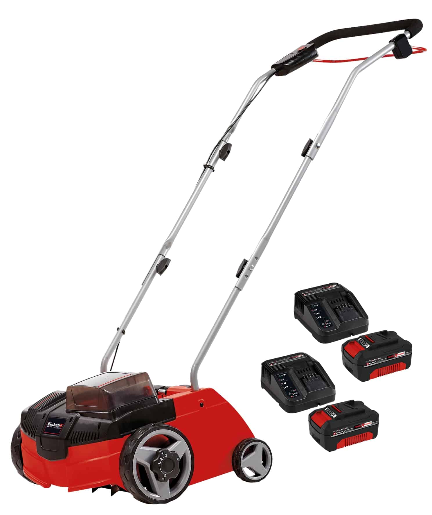 EINHELL Akku-Vertikutierer GC-SC 36/31 LI + 2x Starterset