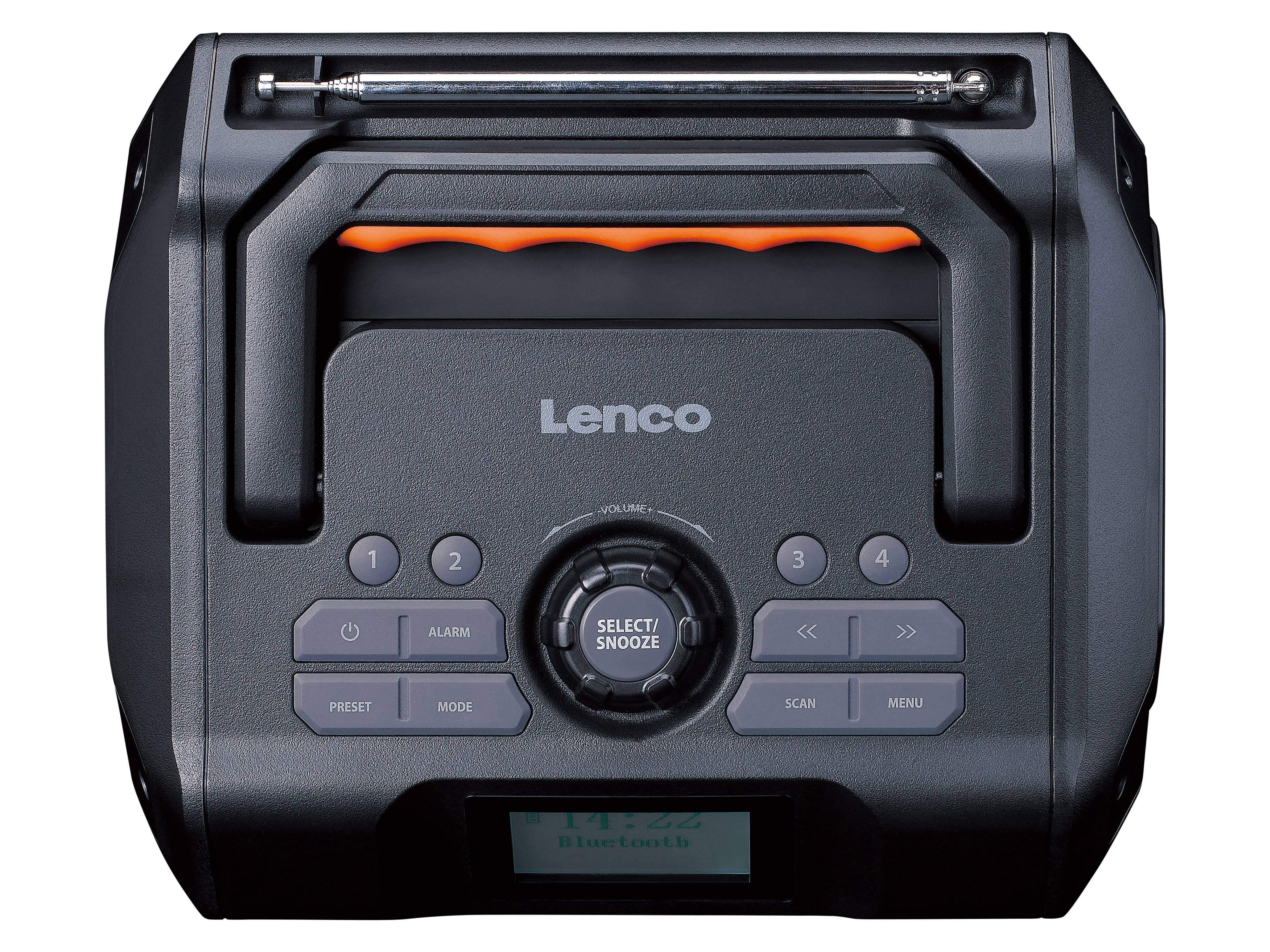 LENCO DAB+ Radio, tragbar, Bluetooth, Outdoor, schwarz-orange LENCO DAB+ Radio, tragbar, Bluetooth, Outdoor, schwarz-orange