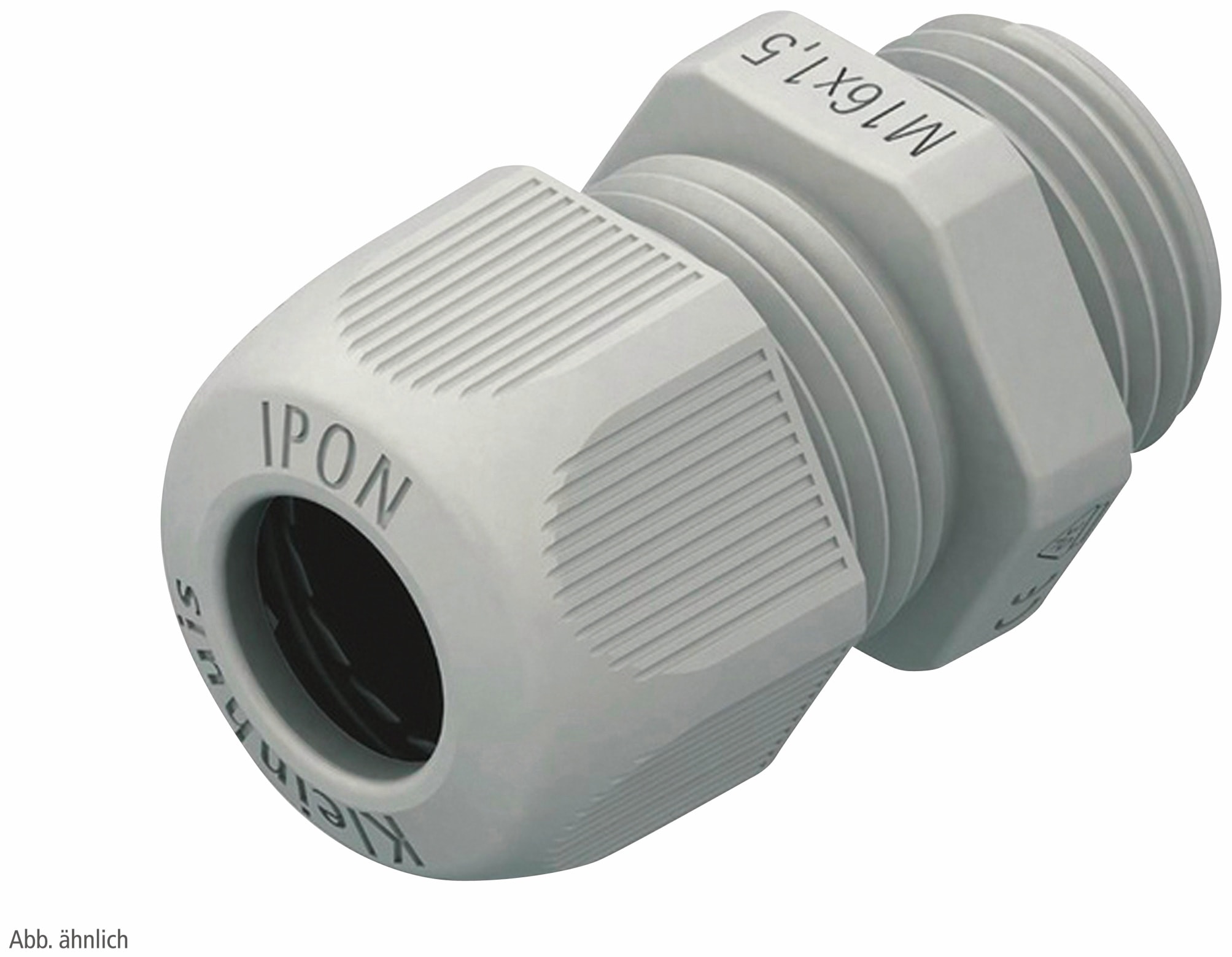 JACOB Kabelverschraubung, M12, Polyamid, lichtgrau Kabelverschraubung, M12, Polyamid, lichtgrau