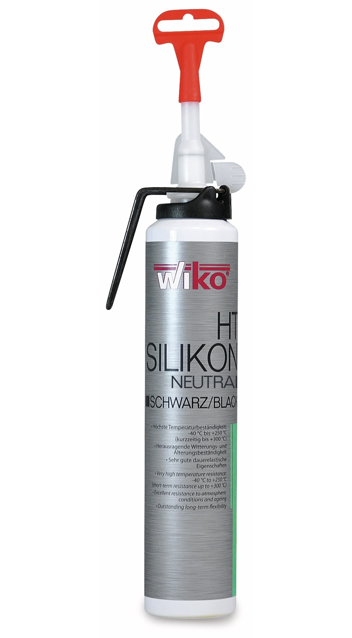 WIKO Silikon-Dichtmasse BLACK-SIL, Automatikkartusche 200 ml WIKO Silikon-Dichtmasse BLACK-SIL, Automatikkartusche 200 ml