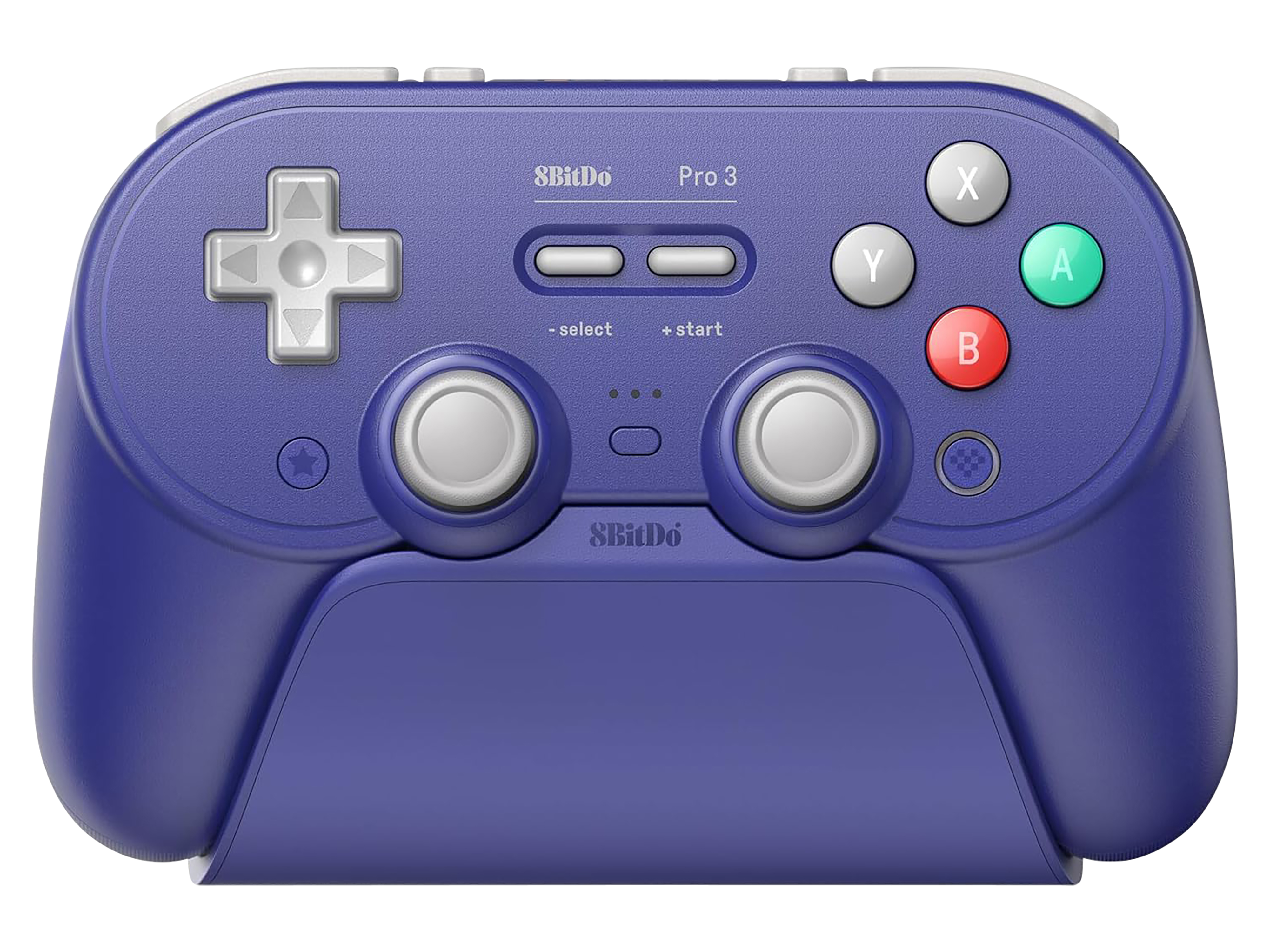 8BITDO Pro 3 Bluetooth Controller & Dock, Lila