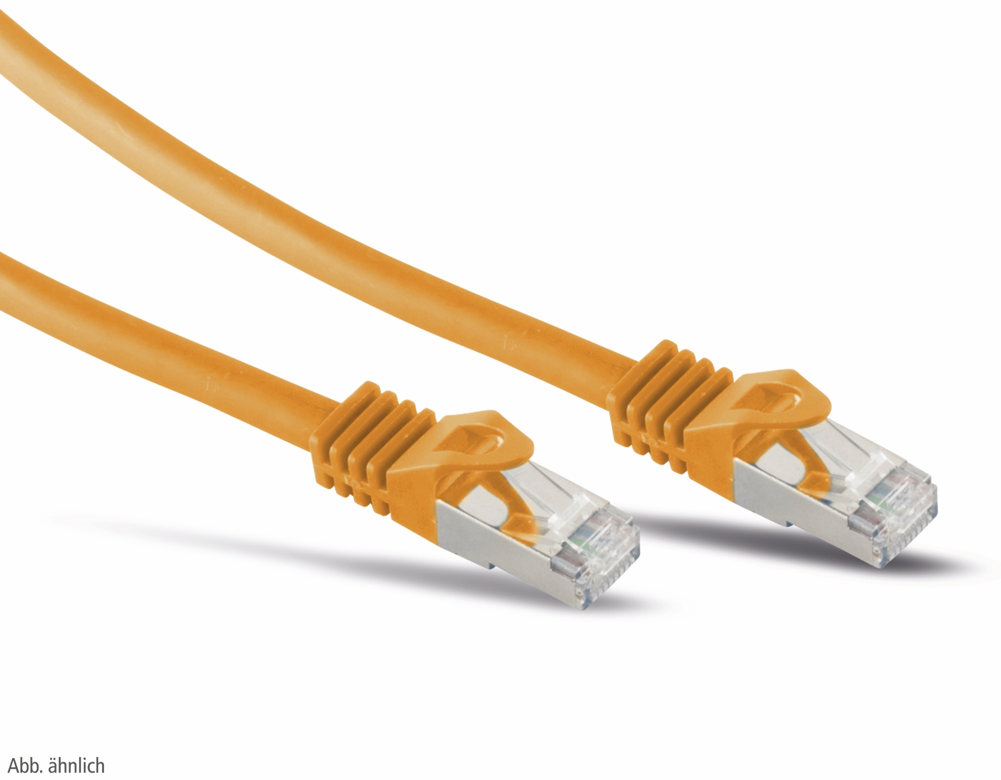 RJ45 Patchkabel S/FTP (PIMF), m. CAT.7 Rohkabel, 1 m, orange RJ45 Patchkabel S/FTP (PIMF), m. CAT.7 Rohkabel, 1 m, orange