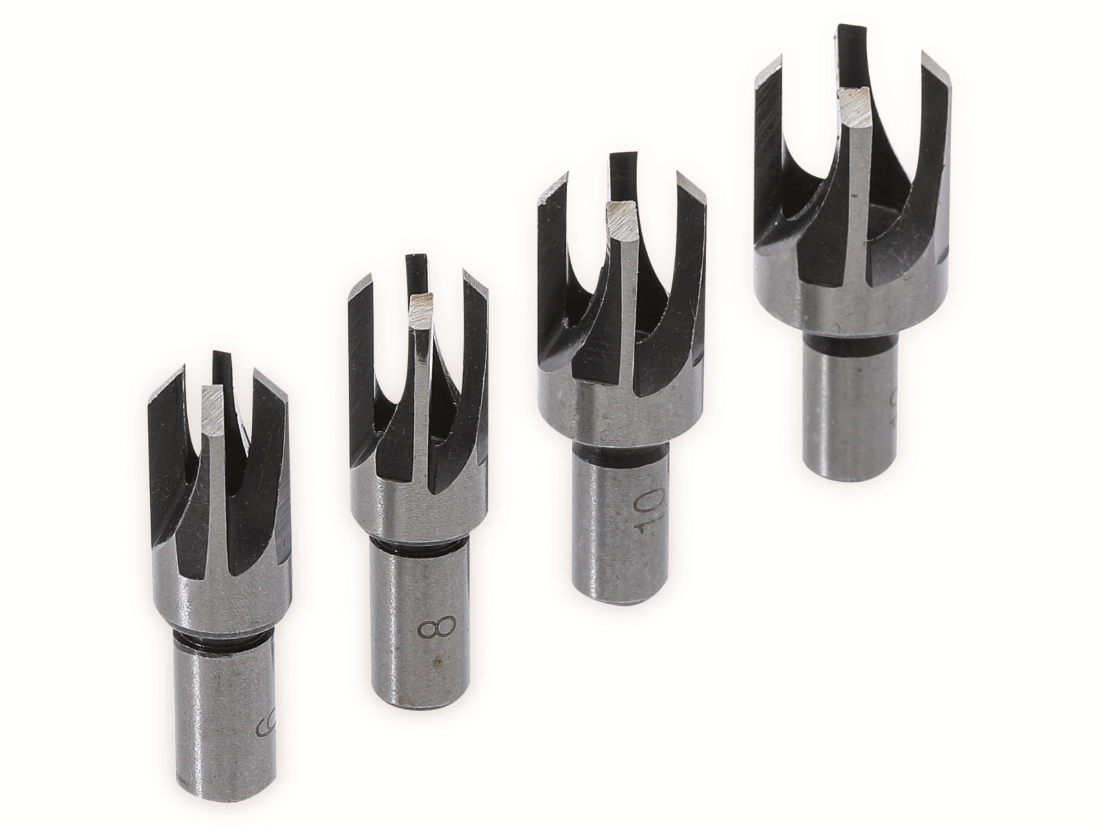 BGS TECHNIC Zapfenbohrer-Satz DIY 6838, 4-teilig