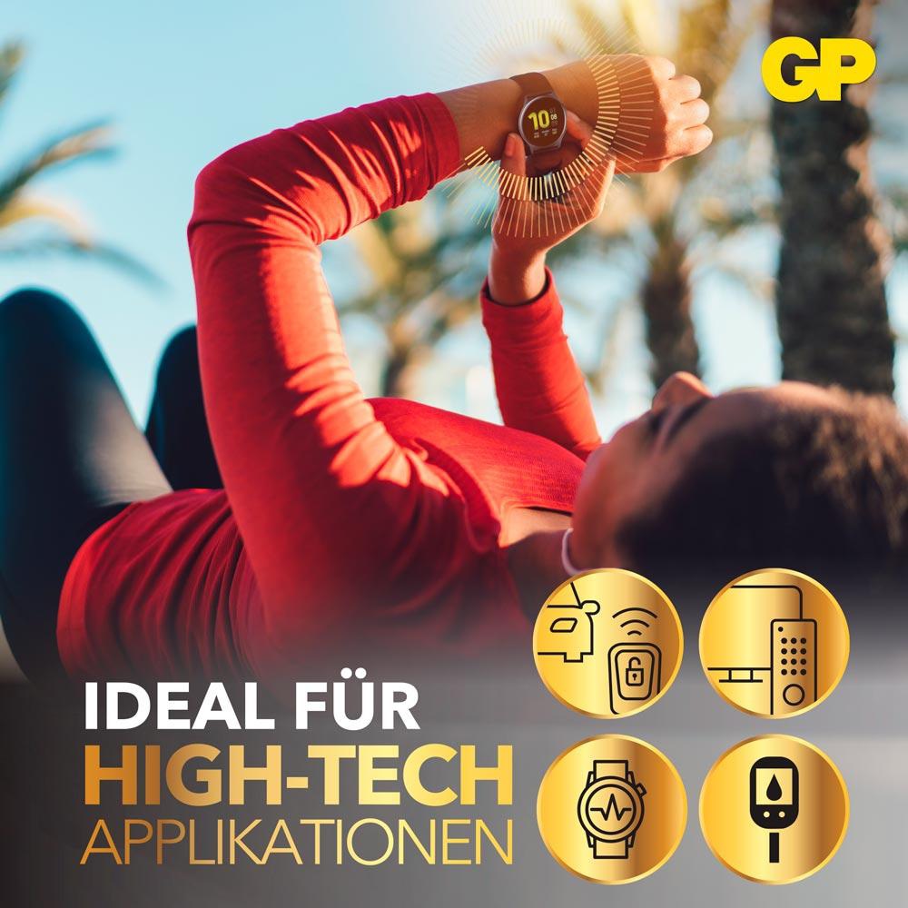 GP CR2016 Lithium Knopfzelle, 3 V, 2 Stück GP Knopfzelle, CR2016, Lithium, 3 V, 2 St.