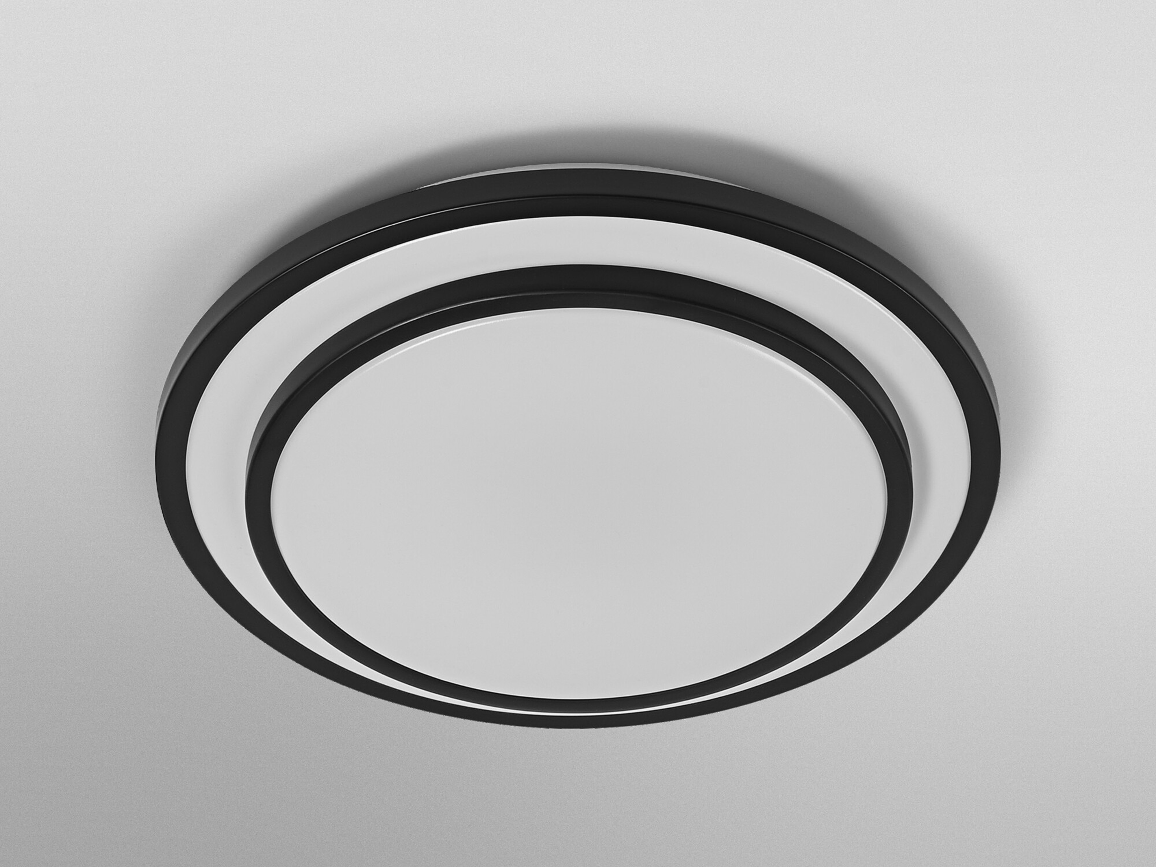 OSRAM LED-Deckenleuchte, 16W, 3000K, 1000lm, warmweiß, IP20, schwarz, Ø30cm