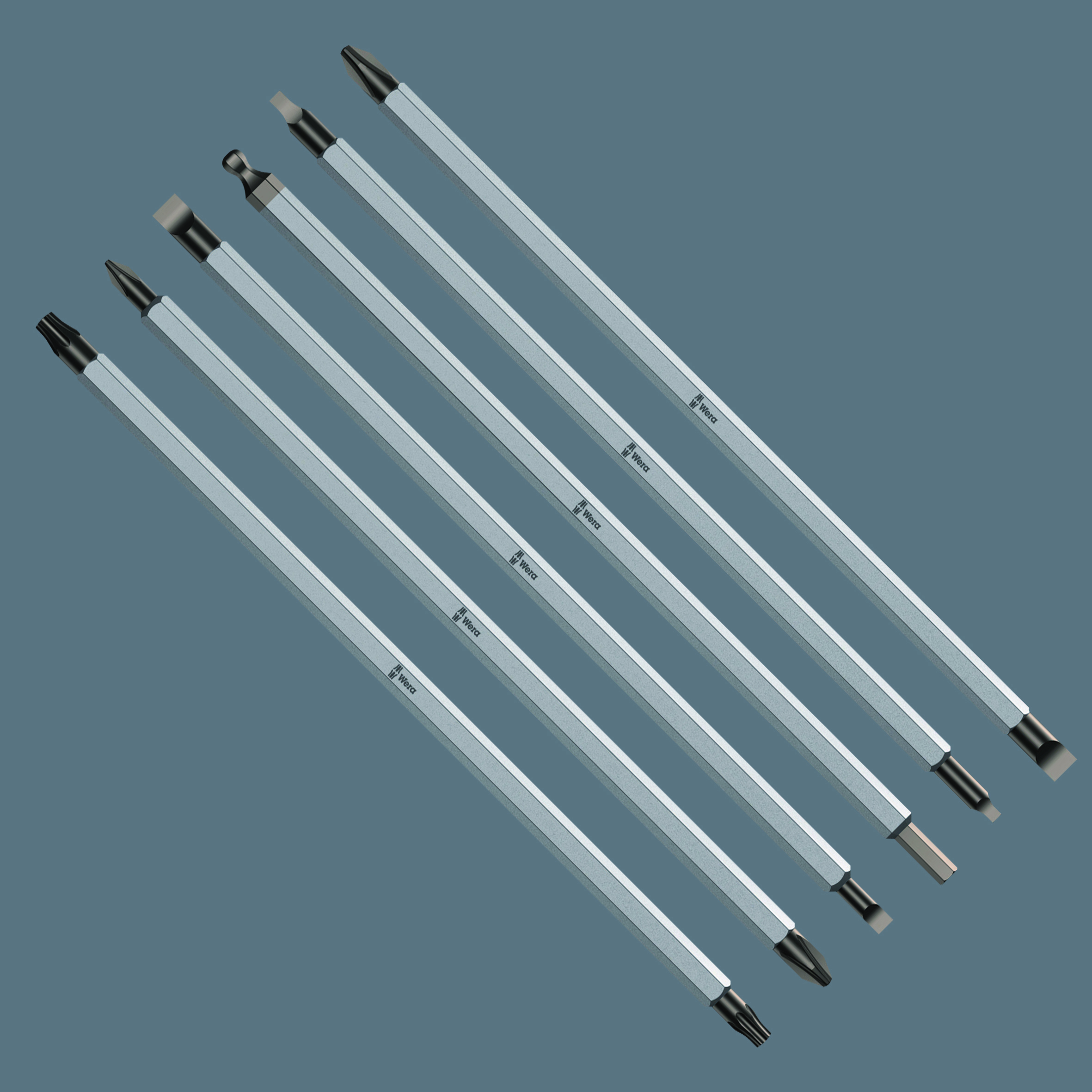 WERA Schraubendreher-Set Kraftform Kompakt Vario RA, 05073665001, 7-teilig