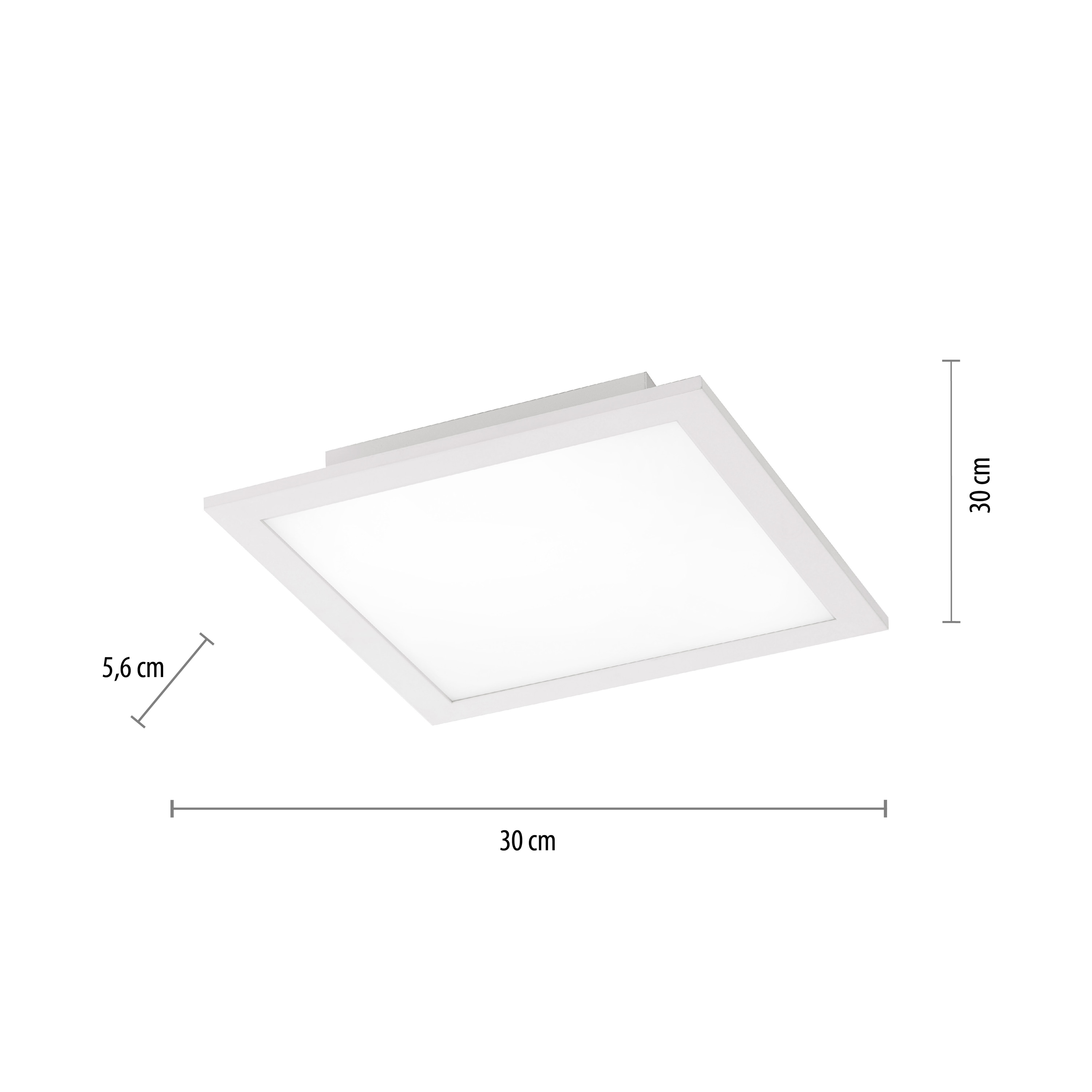 JUST LIGHT LED-Deckenleuchte 14680-16 weiss, 15 W, 2100 lm, CCT, RGB, Smart Home