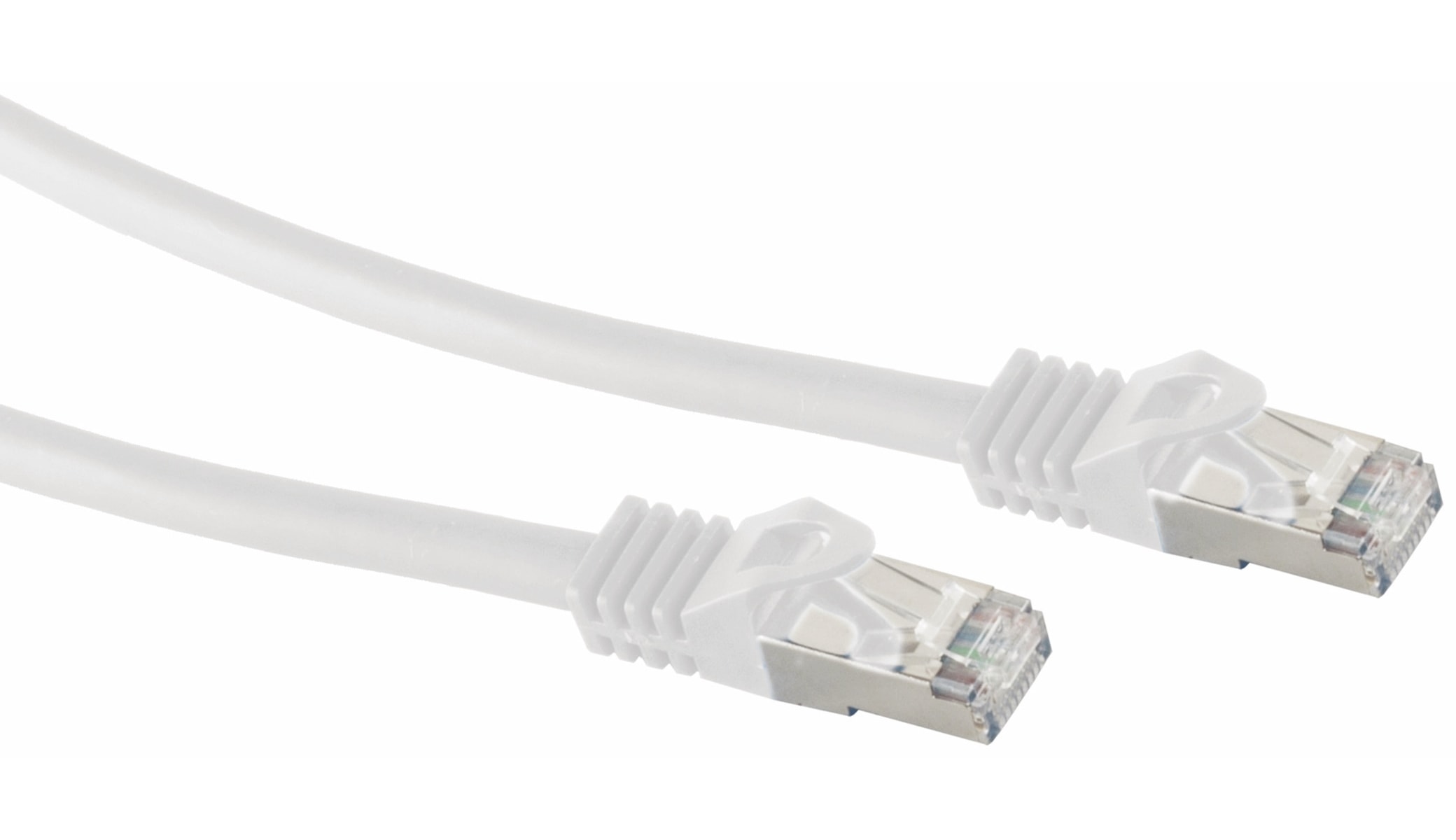 S-IMPULS RJ45 Patchkabel S/FTP (PIMF), m. CAT.7 Rohkabel, 15 m, weiß