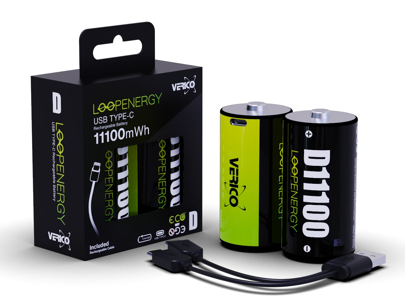 VERICO Li-Ion-Akku LoopEnergy D/Mono 7.400 mAh 2 Stück VERICO Li-Ion-Akku LoopEnergy D/Mono 7.400 mAh 2 Stück