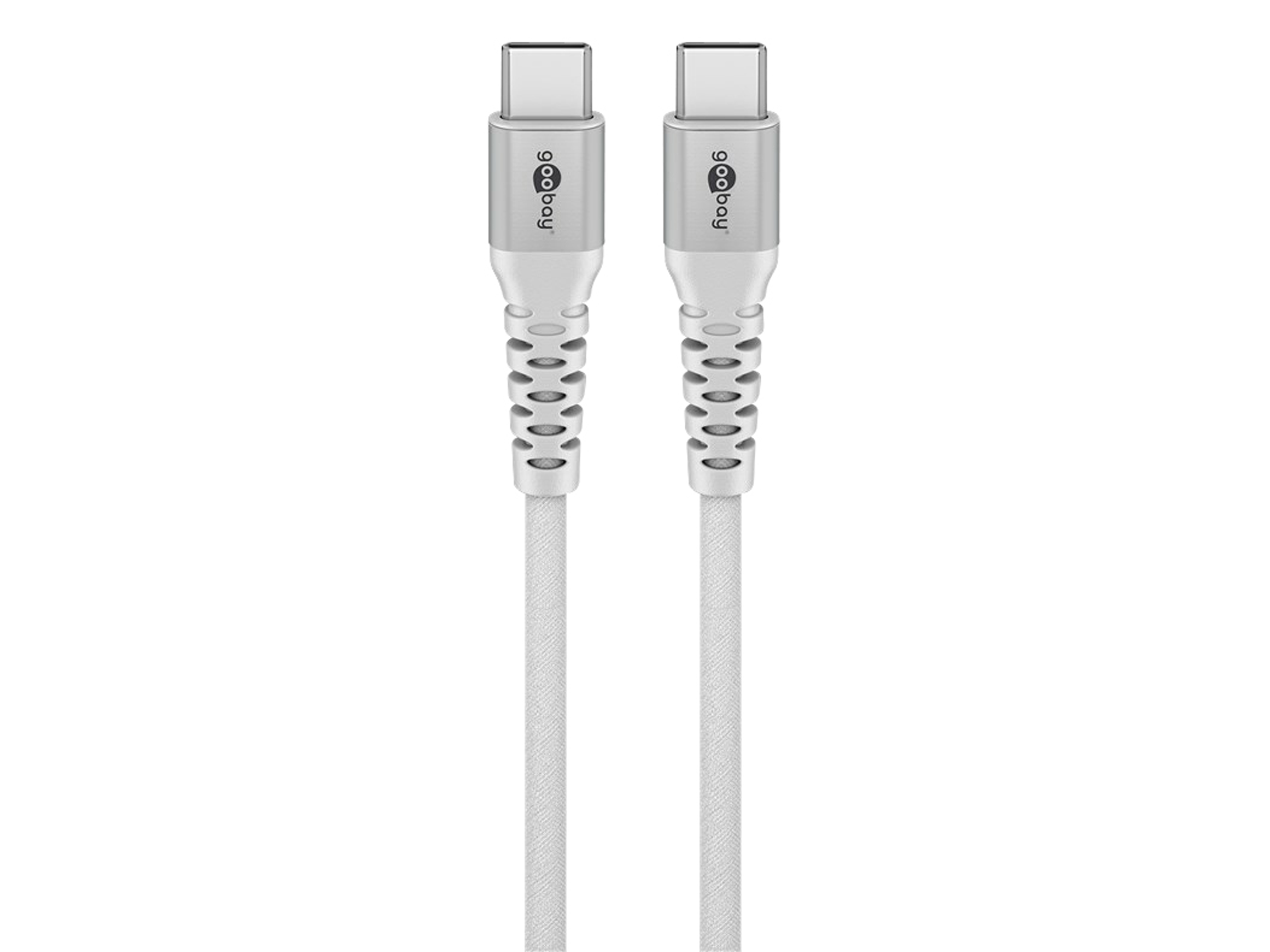 GOOBAY USB-C Textilkabel supersoft 0,5m weiß