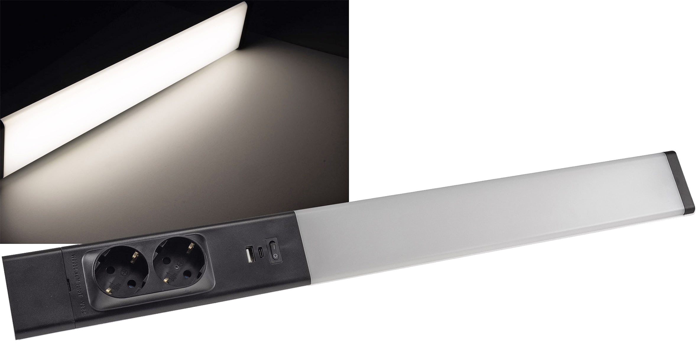 CHILITEC LED-Unterbauleuchte Arusha, EEK: F, 18 W, 1778 lm, 60 cm, schwarz CHILITEC LED-Unterbauleuchte Arusha, EEK: F, 18 W, 1778 lm, 60 cm, schwarz