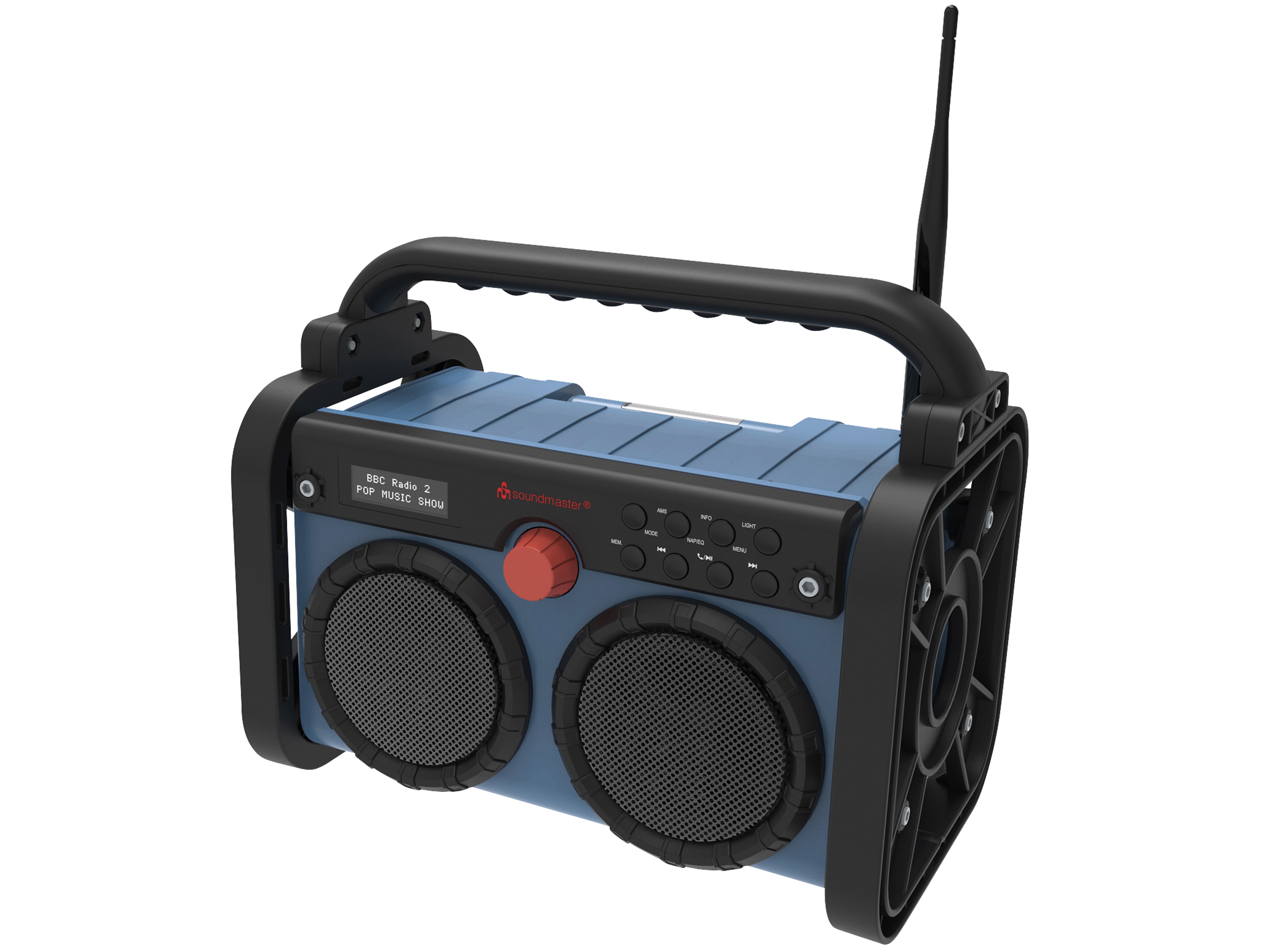 SOUNDMASTER DAB+/UKW Akku-Radio DAB85BL, blau/schwarz SOUNDMASTER DAB+/UKW Akku-Radio DAB85BL, blau/schwarz