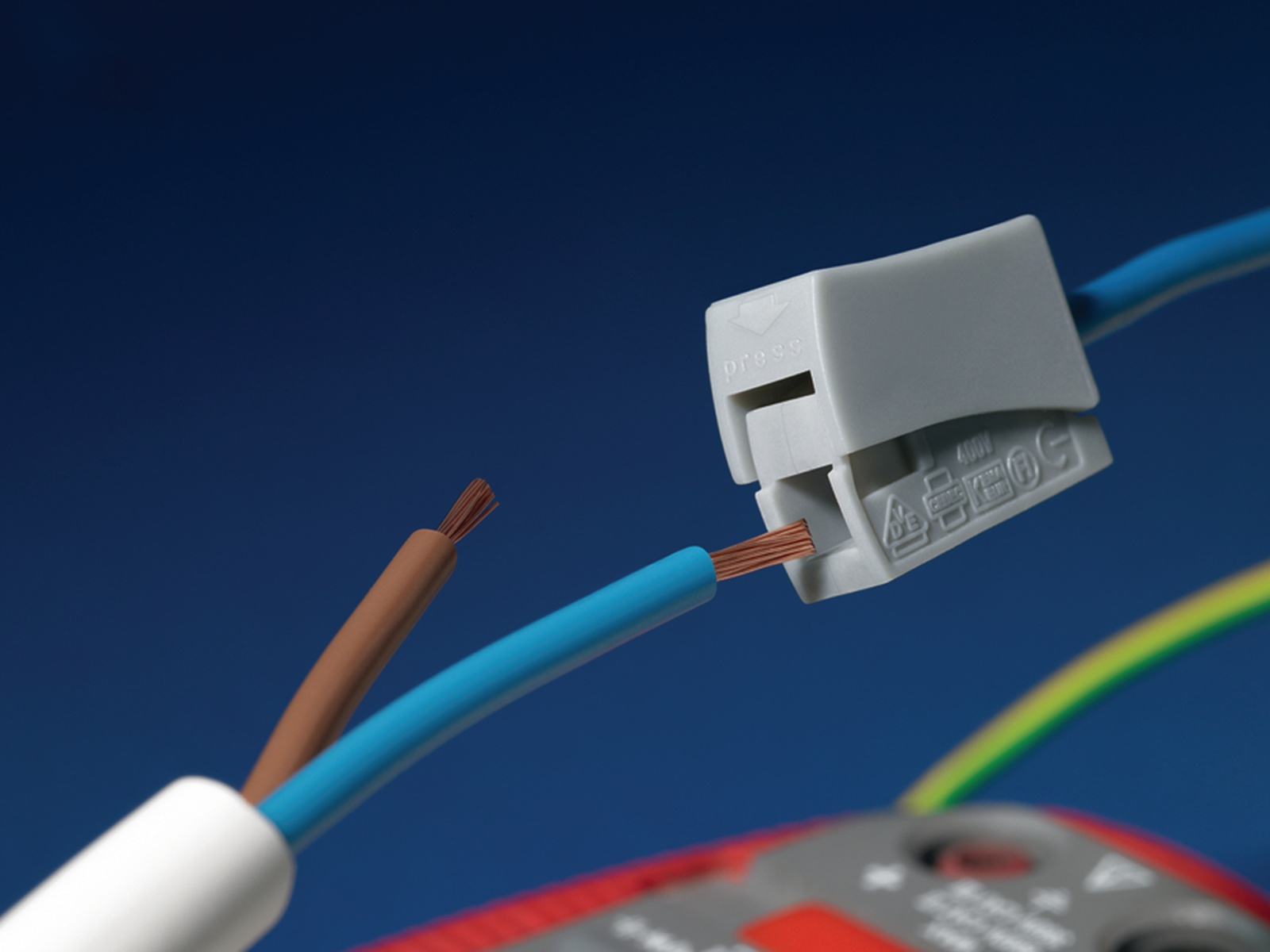 HELLERMANNTYTON Verbindungsklemme, 148-90058, HECL-2/1-Blister, weiß, 10 Stück