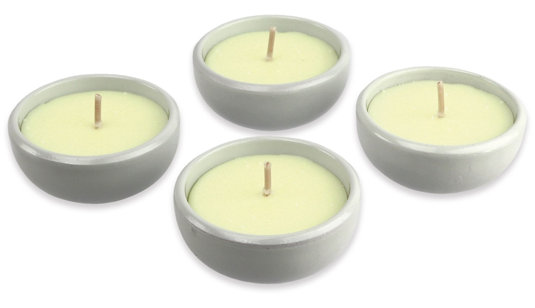4er-Set Duftkerzen Geschenkset SPA-Line, WIEDEMANN "Relaxing Vanilla", Elfenbein, 30/60mm