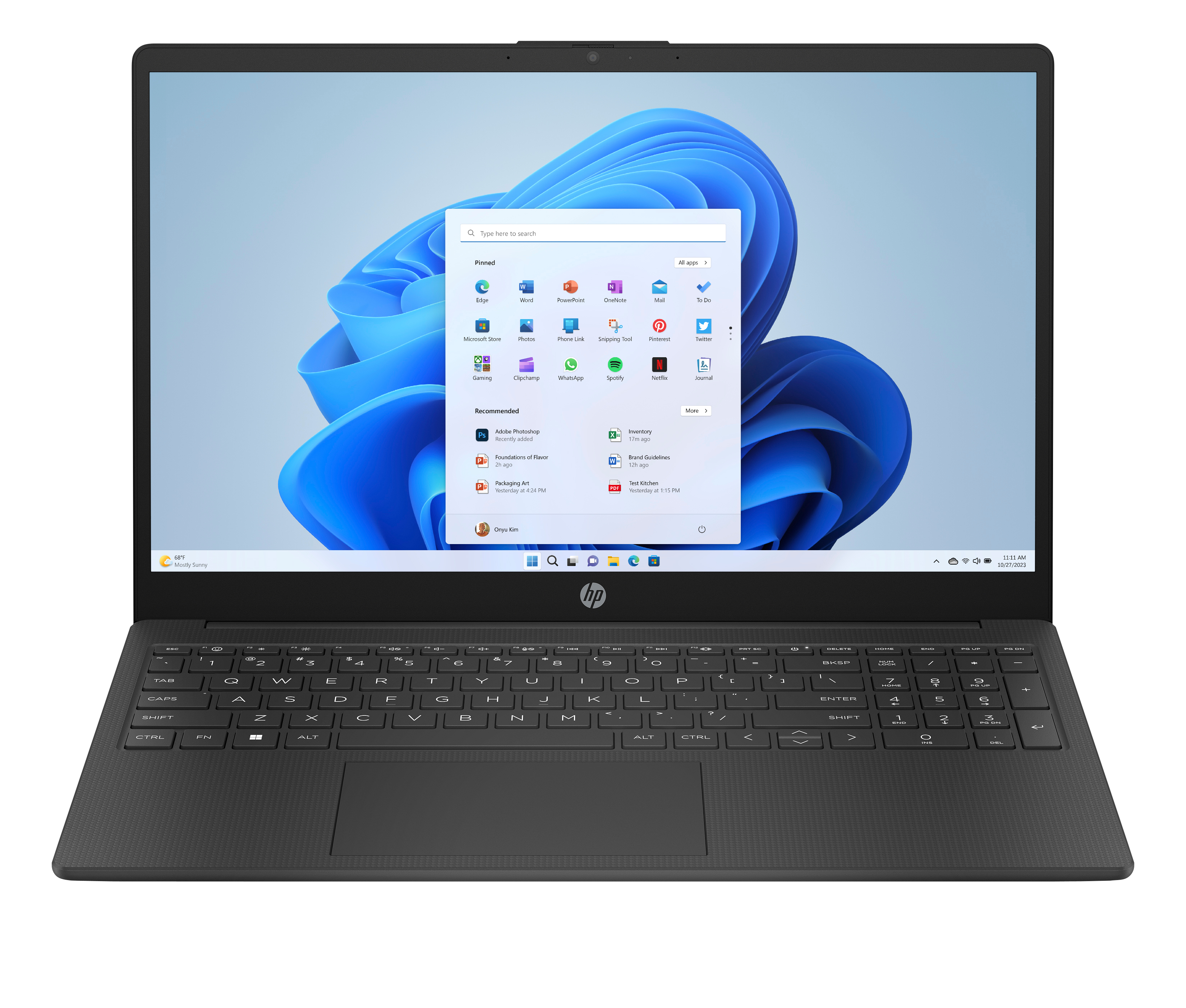 HP Notebook 15-fd0237ng, 39,6cm (15,6"), FullHD, Intel® Core™ i3-N305, 8GB DDR4, Windows 11 Home