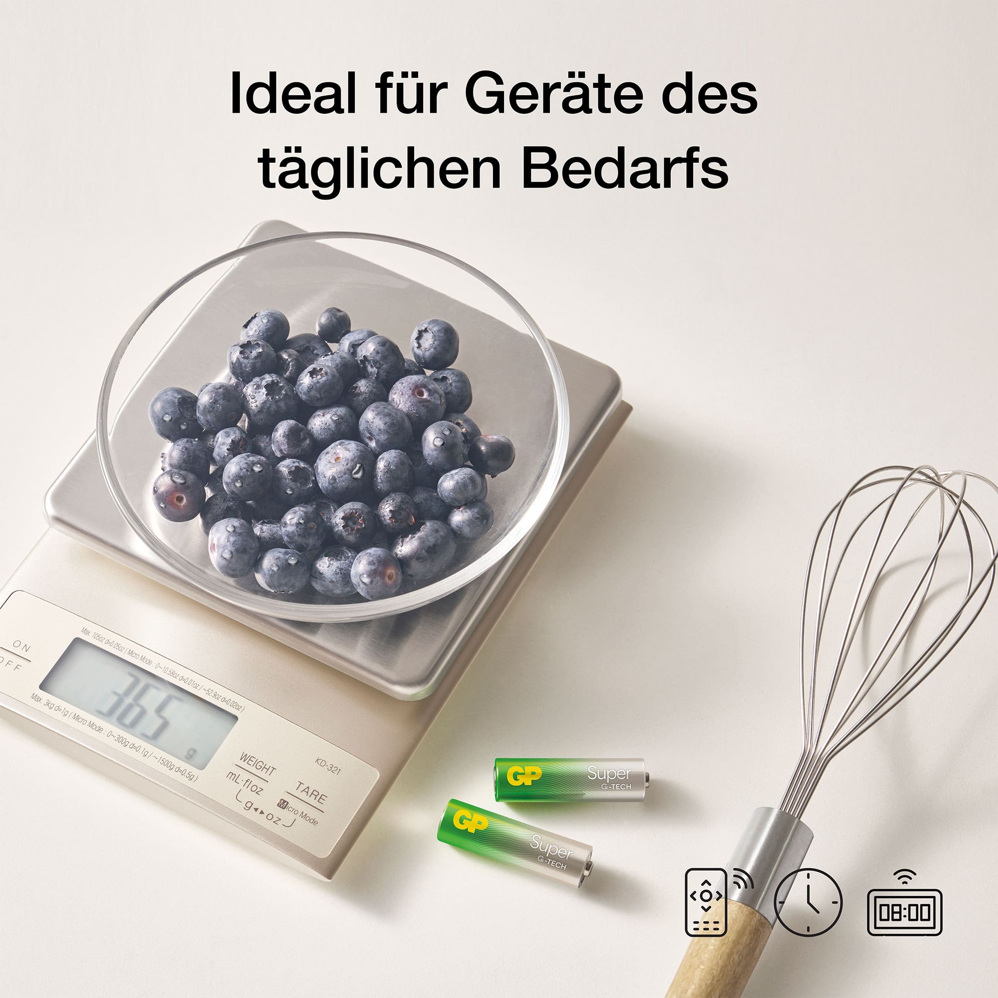 Alkaline Batterien GP, 12x AAA, 12x AA + kostenloser Handventilator