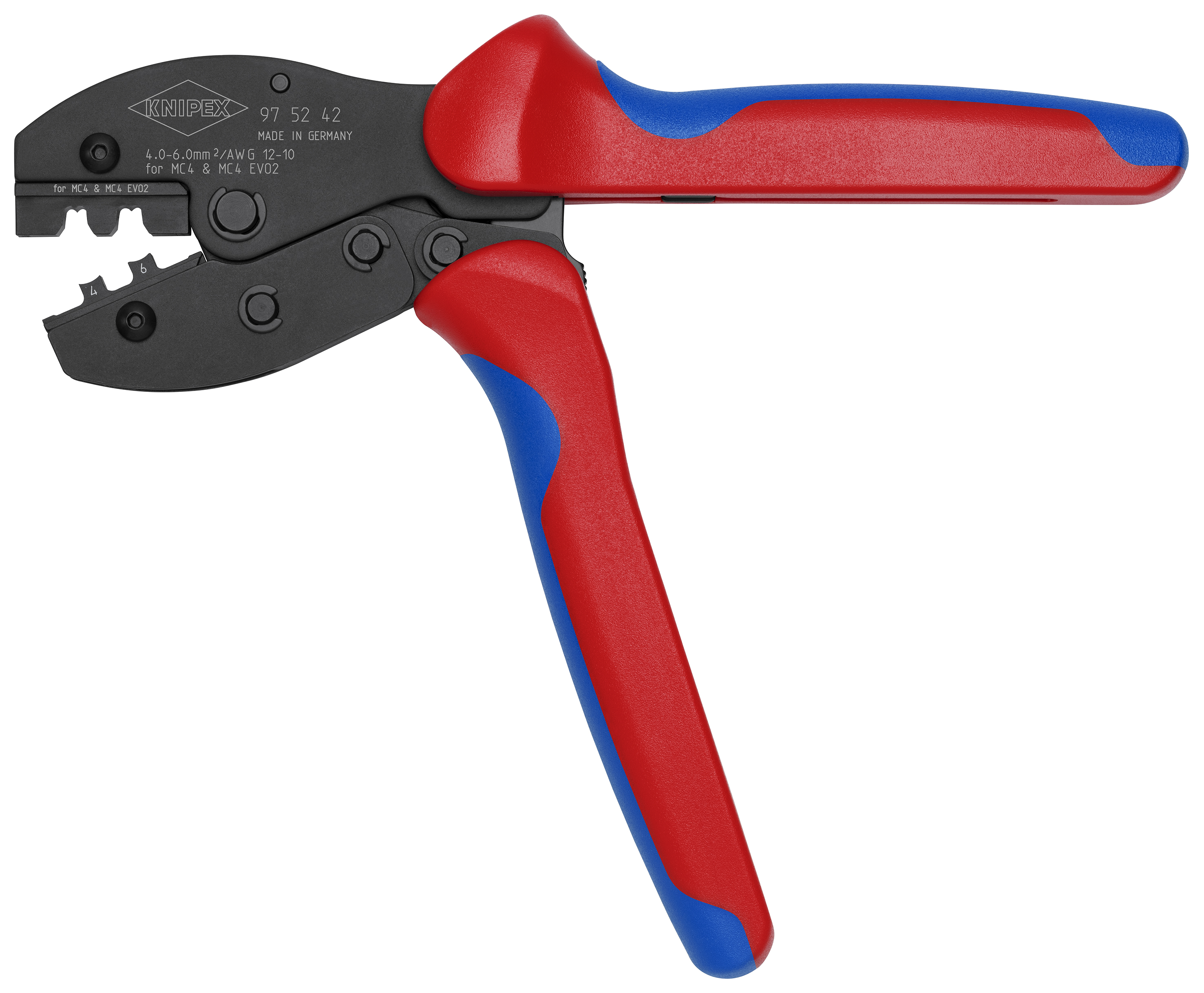 KNIPEX Crimpzange PreciForce, 97 52 42 SB, für MC4-/MC4 EVO 2-Steckverbinder