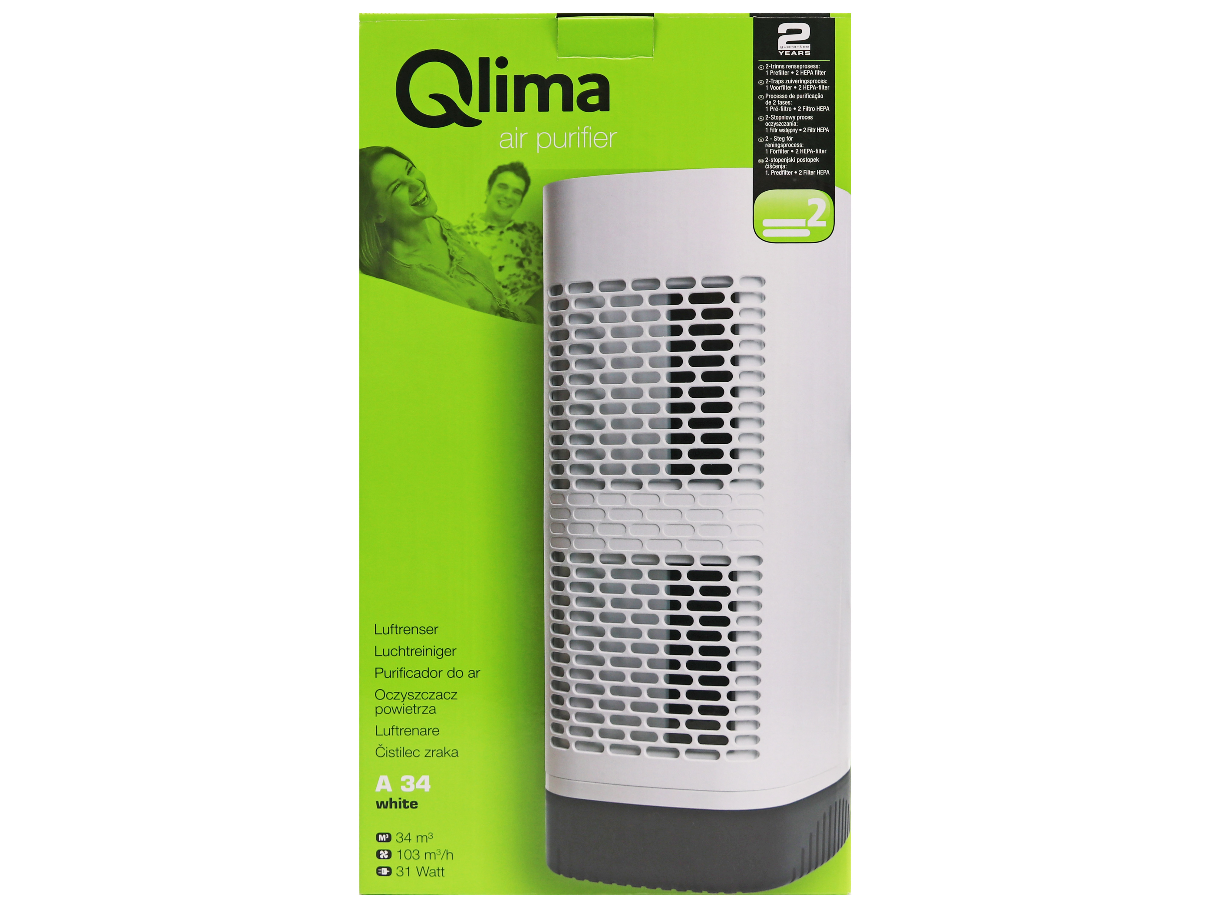 Luftreiniger, Qlima, A34