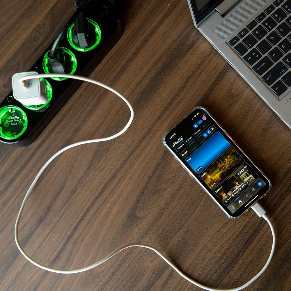SHELLY Power Strip 4 Gen4, 4-fach Steckdosenleiste, schwarz, WiFi, Bluetooth, Zigbee, Matter, Apple HomeKit, Alexa, 3 Stück SHELLY Power Strip 4 Gen4, 4-fach Steckdosenleiste, schwarz, WiFi, Bluetooth, Zigbee, Matter, Apple HomeKit, Alexa, 3 Stück