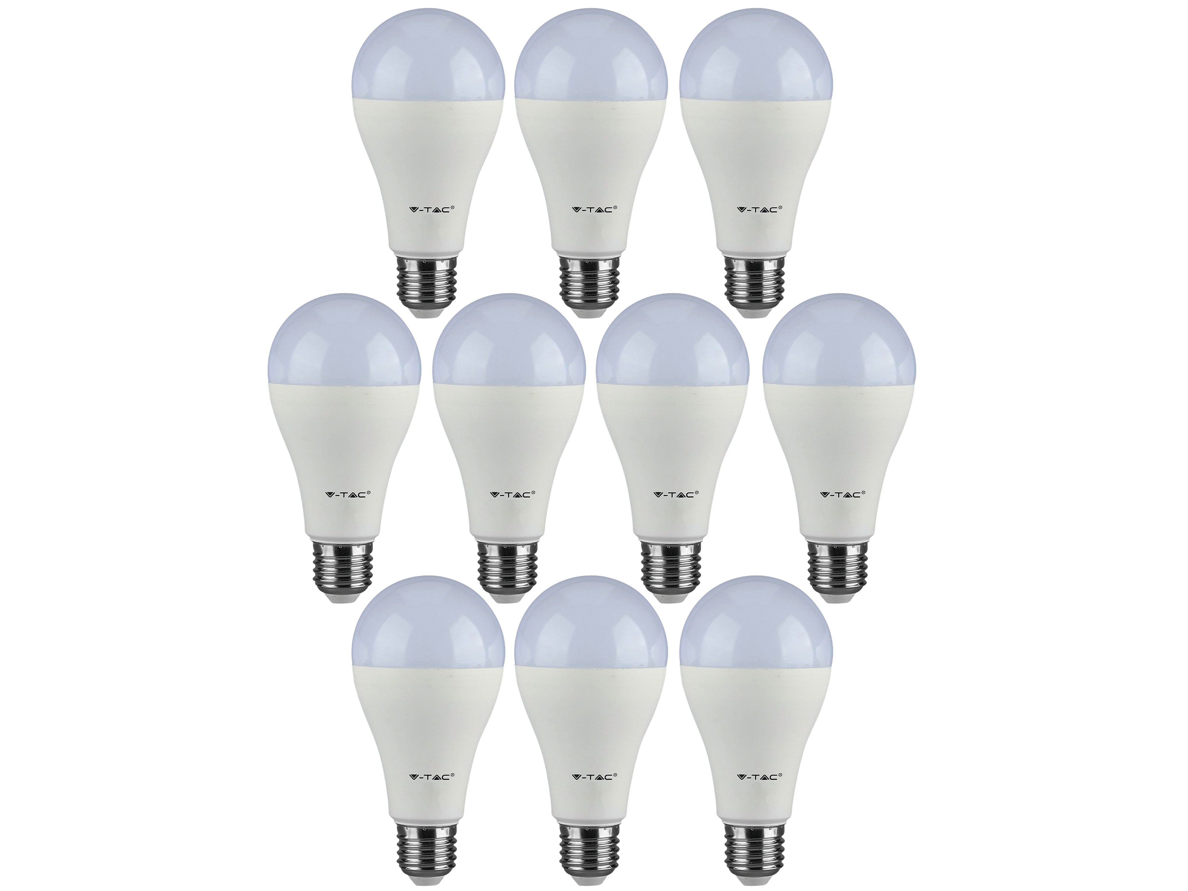 V-TAC LED-Lampe VT 215 (160), E27, EEK: G, 15 W, 1250 lm, 4000 K, 10 Stück