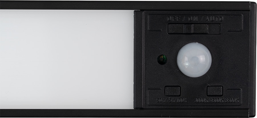 LUXULA LED-Schrankleuchte mit Bewegungsmelder, 2,2W, 450lm, CCT, IP20, schwarz, 20cm