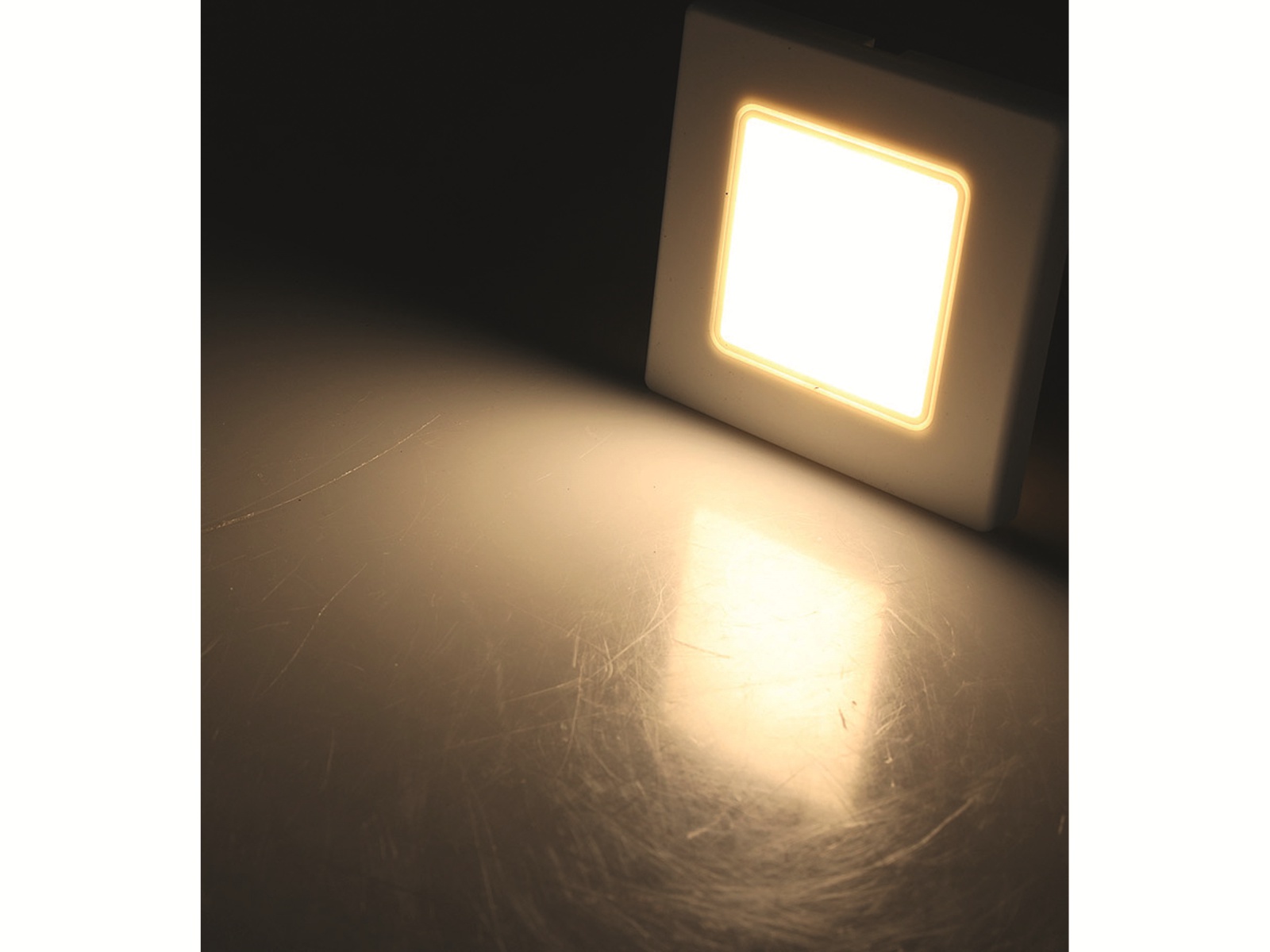 CHILITEC LED-Einbauleuchte EBL 86, 2,5 W, 3000 K, warmweiß, Rahmen cremeweiß