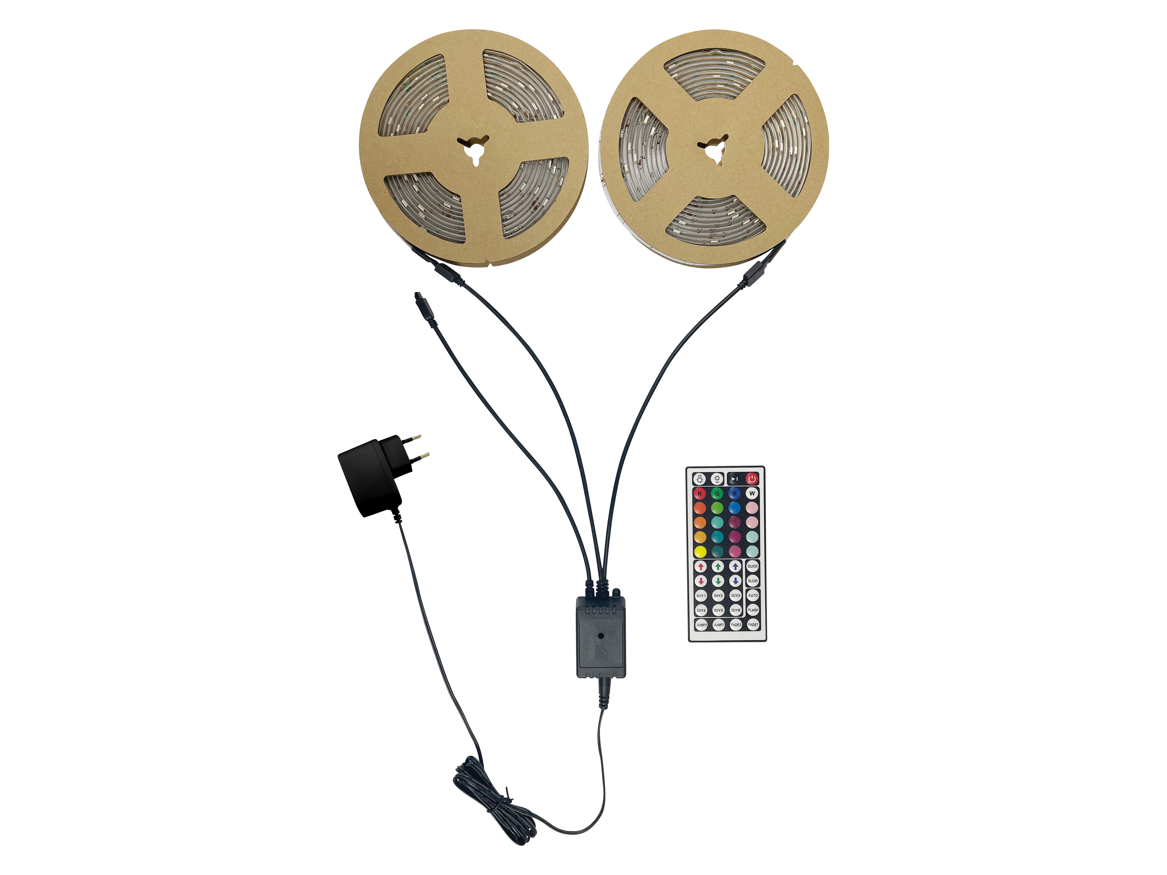 BLULAXA LED-Strip 50955, 2x 5m, 12 W, IP20, RGB, Fernbedienung BLULAXA LED-Strip 50955, 2x 5m, 12 W, IP20, RGB, Fernbedienung