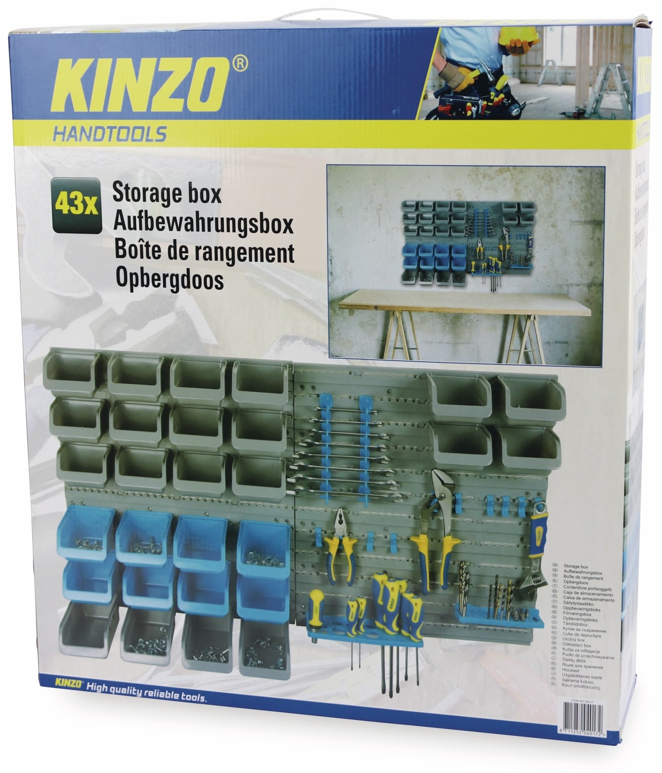 KINZO Stapelsichtbox 43-teilig