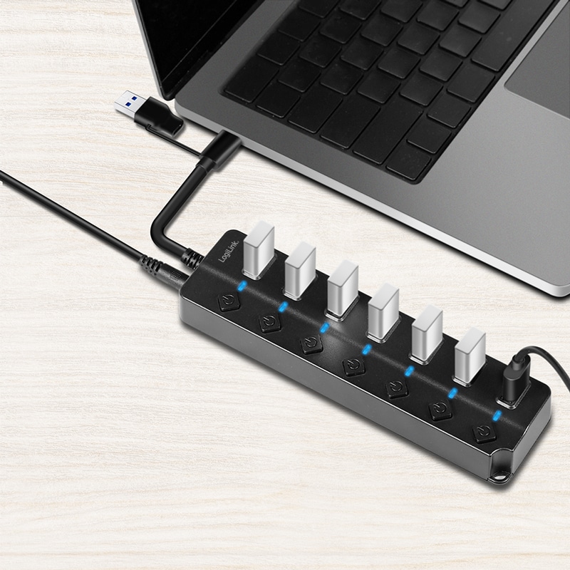 LOGILINK USB-C Hub UA0420 7 Port LOGILINK USB-C Hub UA0420 7 Port