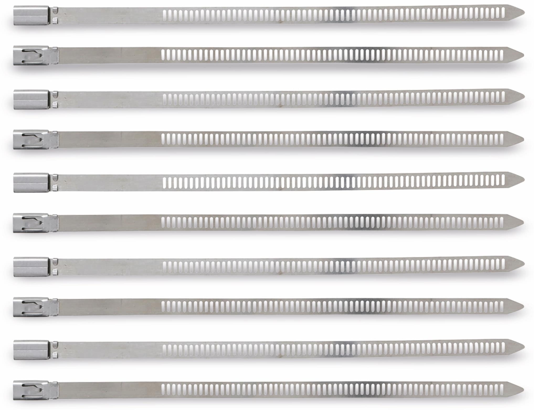 BGS TECHNIC Edelstahl-Kabelbinder 80780, 200 mm, 10 Stück