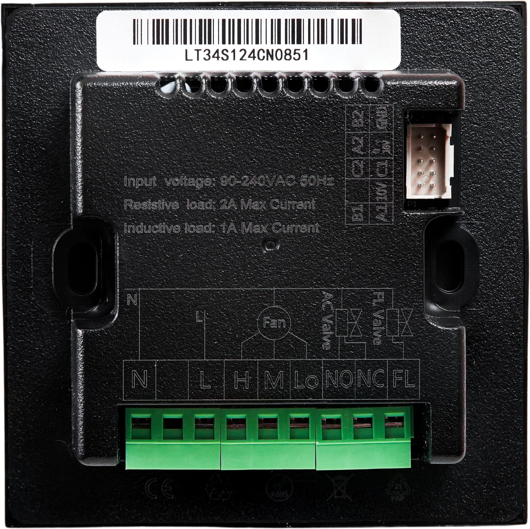 LINKEDGO HVAC Thermostat ST802-B, schwarz LINKEDGO HVAC Thermostat ST802-B, schwarz