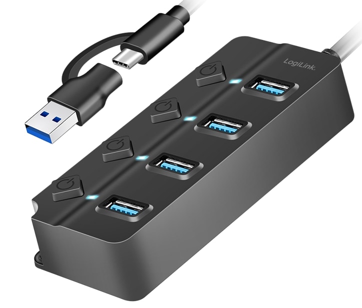 LOGILINK USB-C Hub UA0419 4 Port LOGILINK USB-C Hub UA0419 4 Port