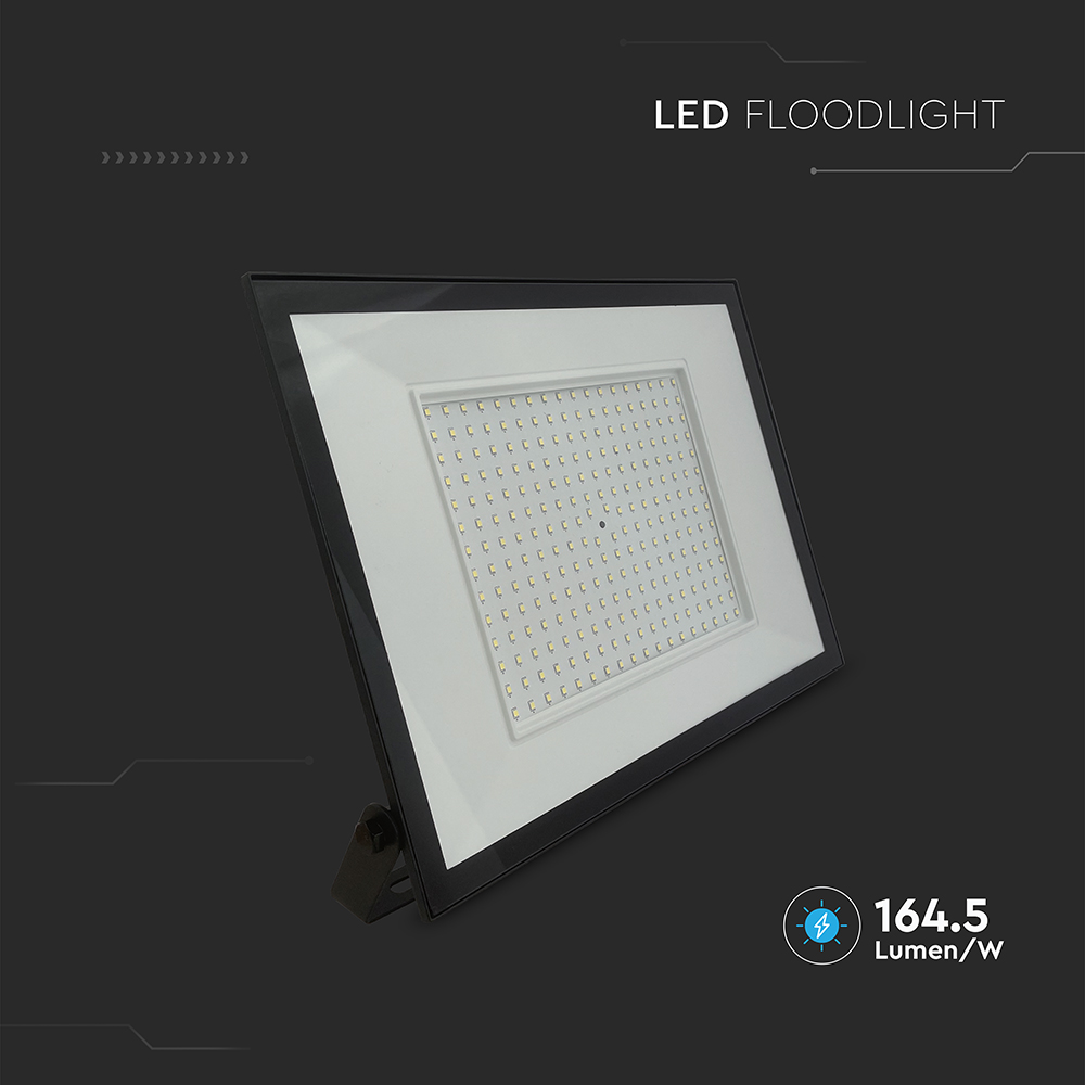 V-TAC LED-Fluter, VT-44208, 200 W, 4000K, EEK: F, 16450 lm, neutralweiß, IP65, schwarz