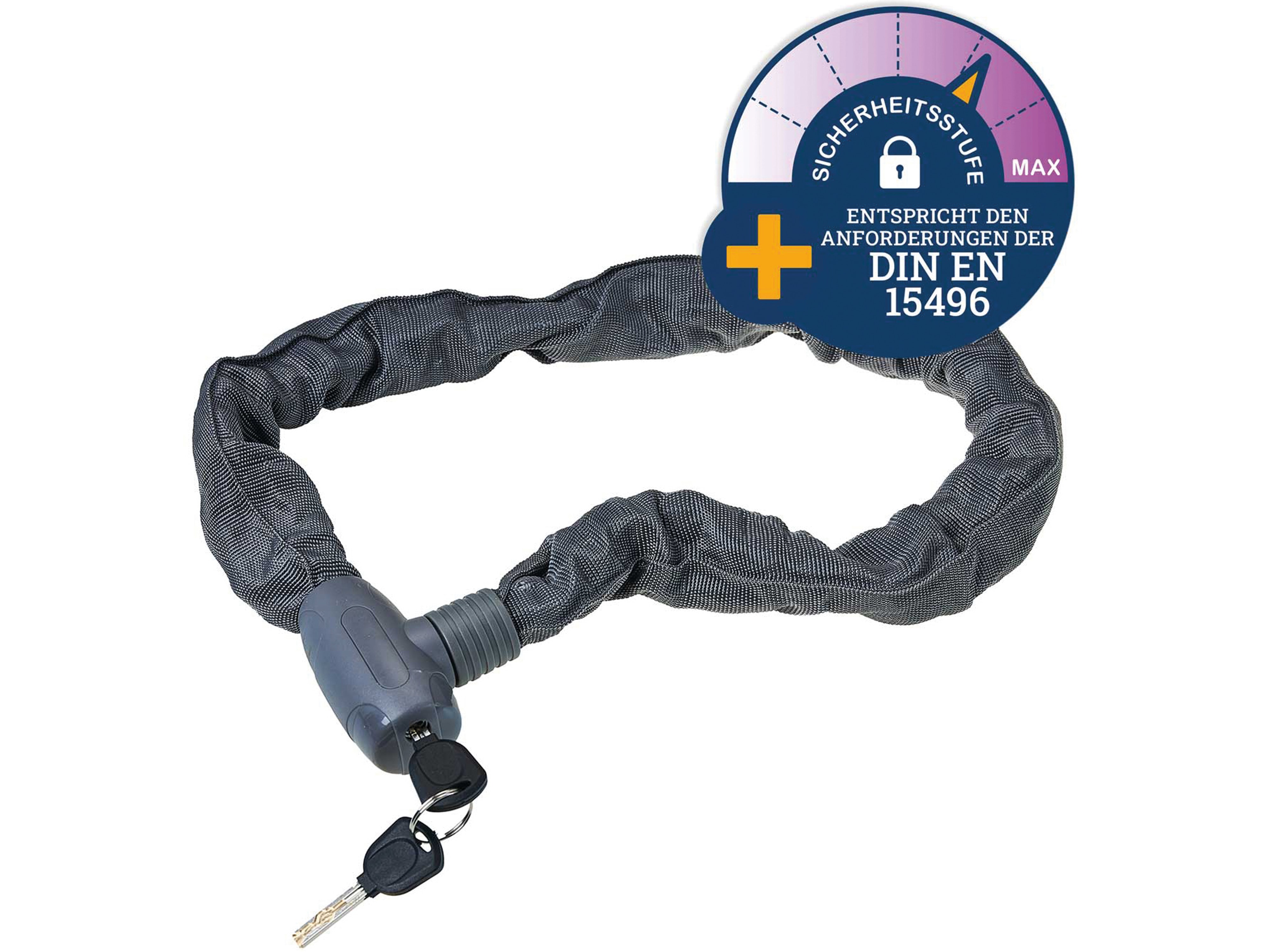 FILMER Fahrrad-Kettenschloss 49412, 100/9, grau FILMER Fahrrad-Kettenschloss 49412, 100/9, grau