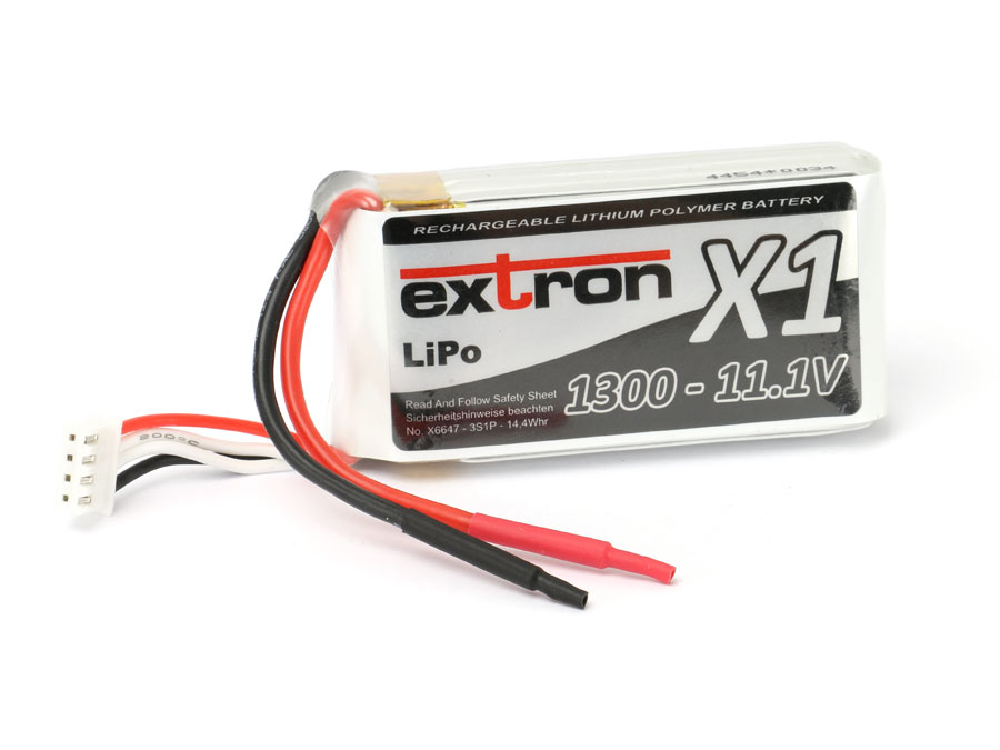 EXTRON Modellbau-Akkupack X1, LiPo, 11,1 V-/1300 mAh
