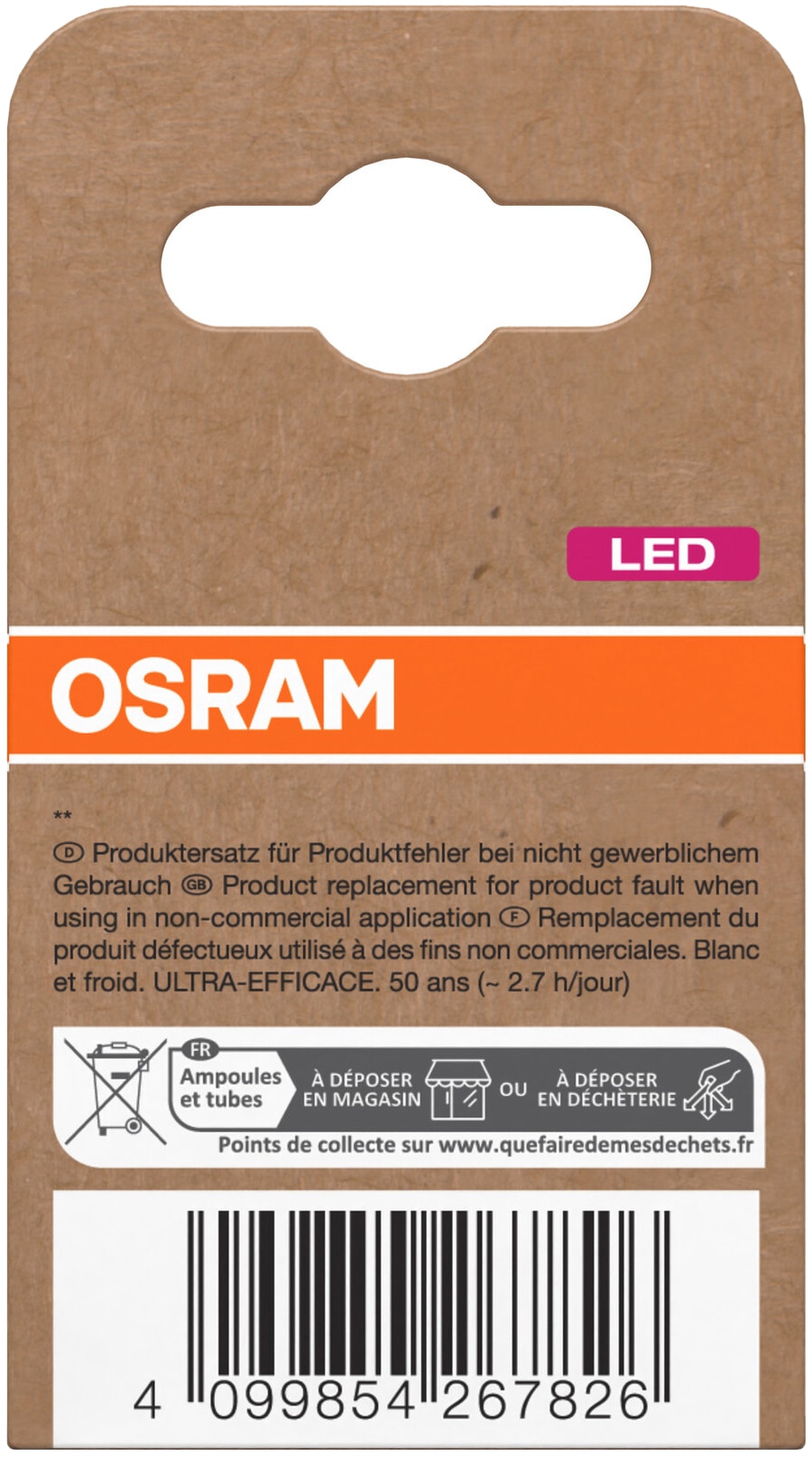 OSRAM LED-Reflektorlampe, GU10, 3,3 W, 4000 K, EEK: A, 600 lm, neutralweiß