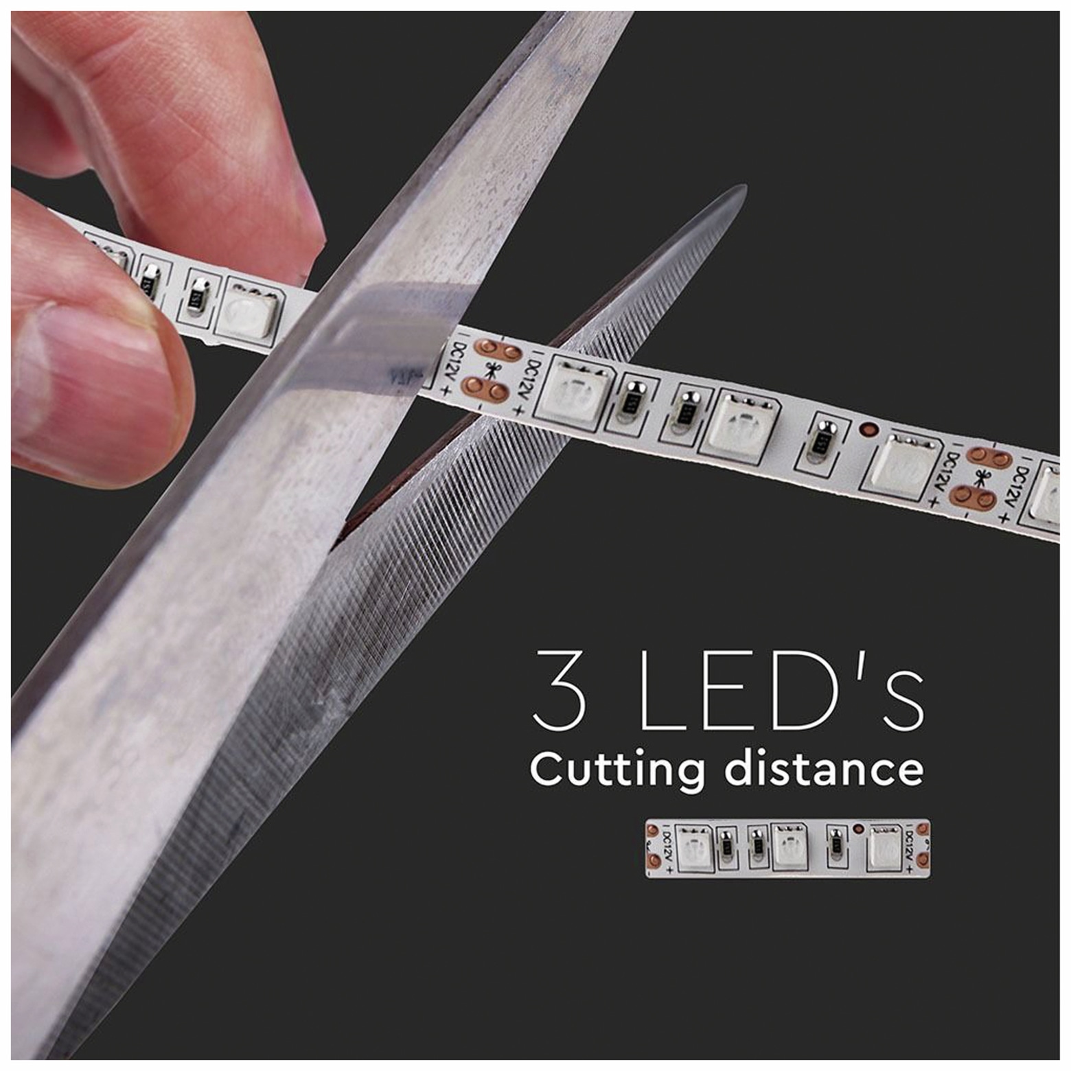 LED-Strip VT-5050 (2122), 300 LEDs, 5 m, 12V, 3000 K
