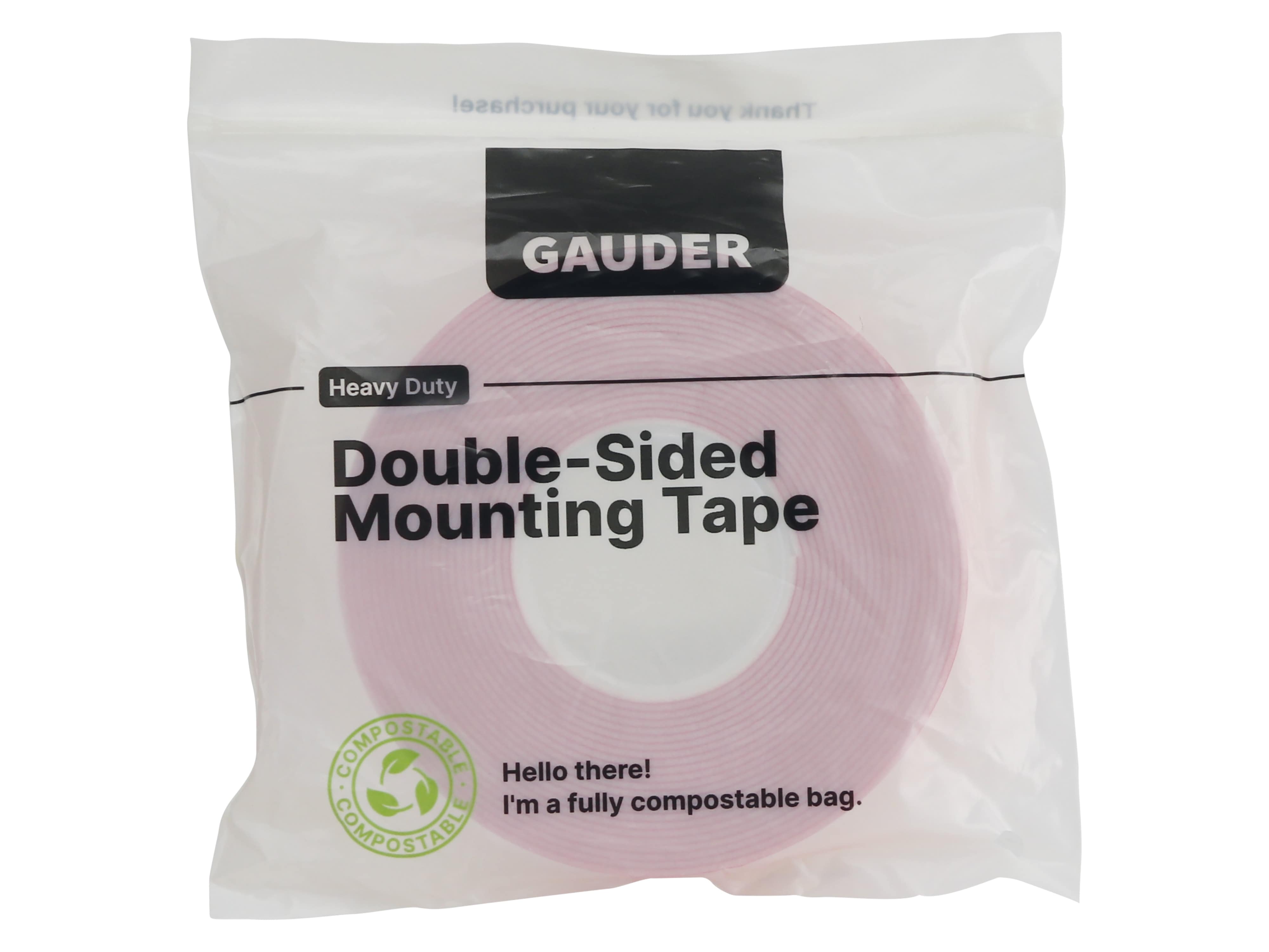 GAUDER Doppelseitiges Klebeband, 19 mm, 5 m