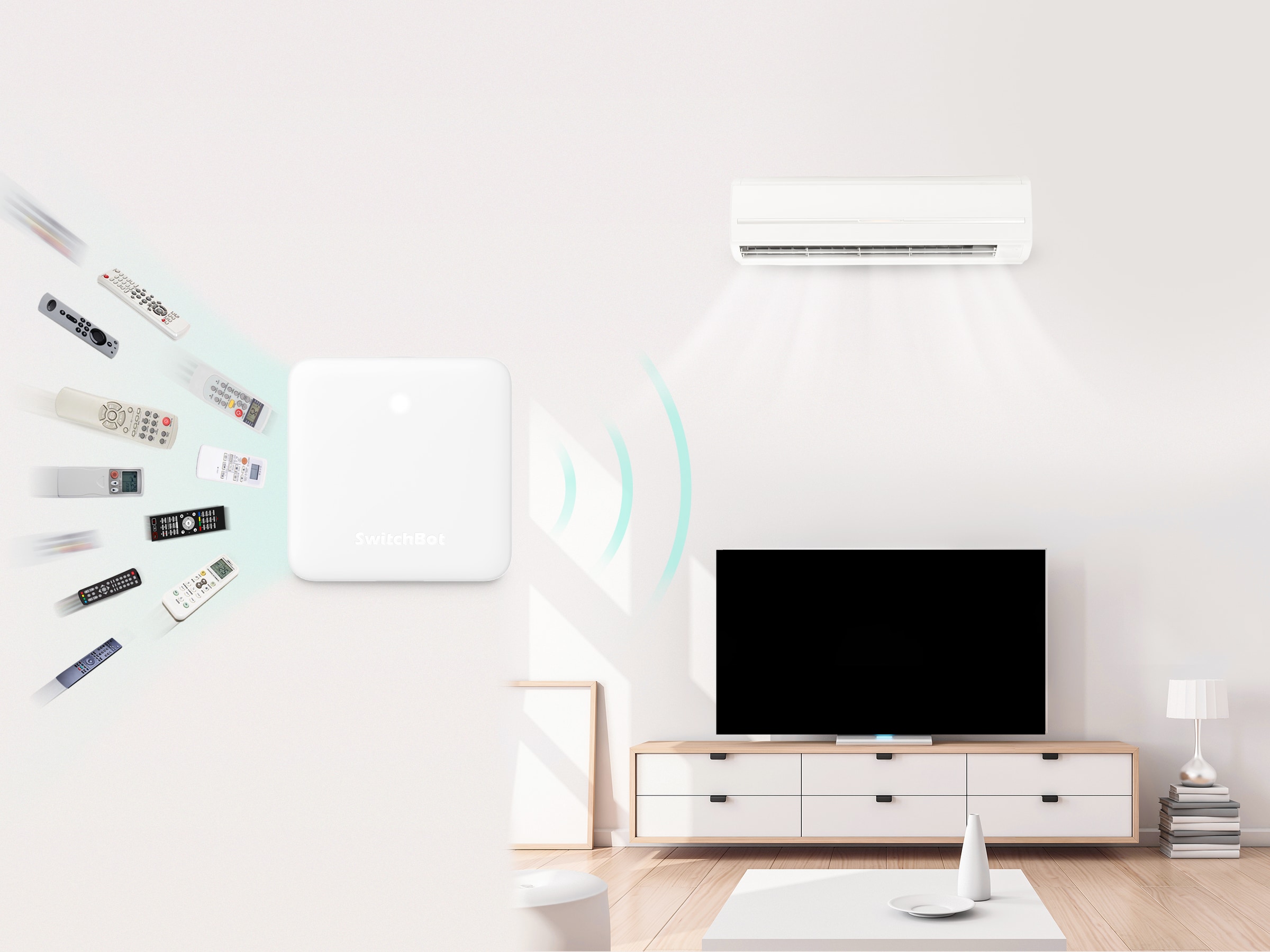 SWITCHBOT Smart Fernbedienung, mini Hub, weiß