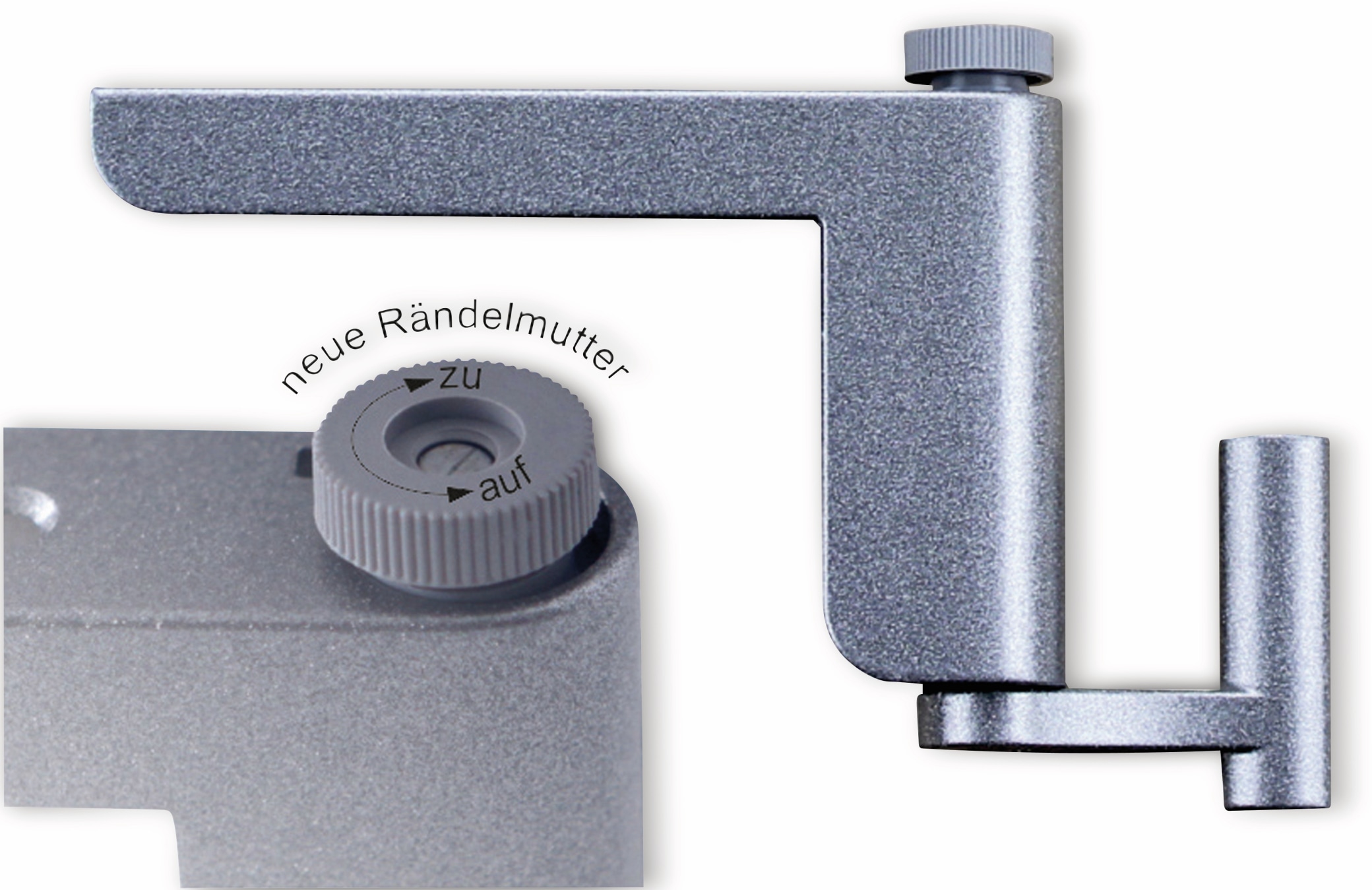 Mini-Türschließer, Clip Close, silber