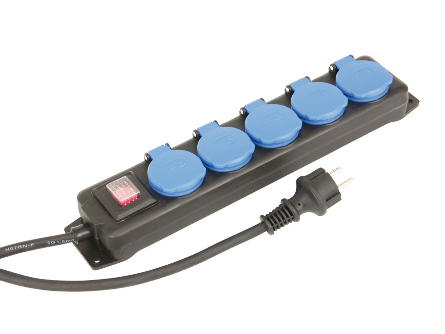 AS SCHWABE Steckdosenleiste, 5-fach, IP44 AS SCHWABE Steckdosenleiste, 5-fach, IP44
