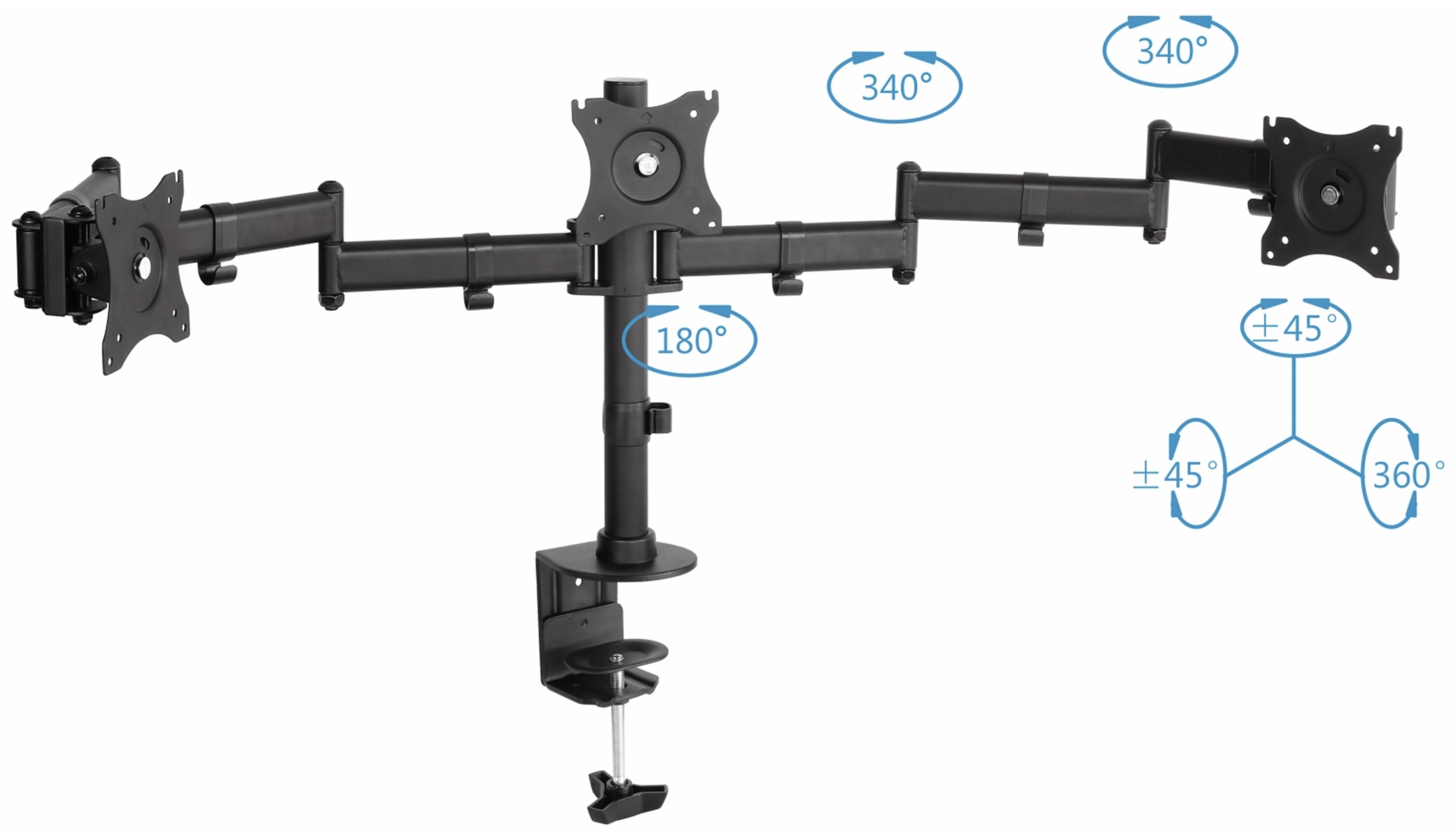 PUREMOUNTS LCD-Schreibtischhalter PM-Office-03, VESA 100x100mm PUREMOUNTS LCD-Schreibtischhalter PM-Office-03, VESA 100x100mm