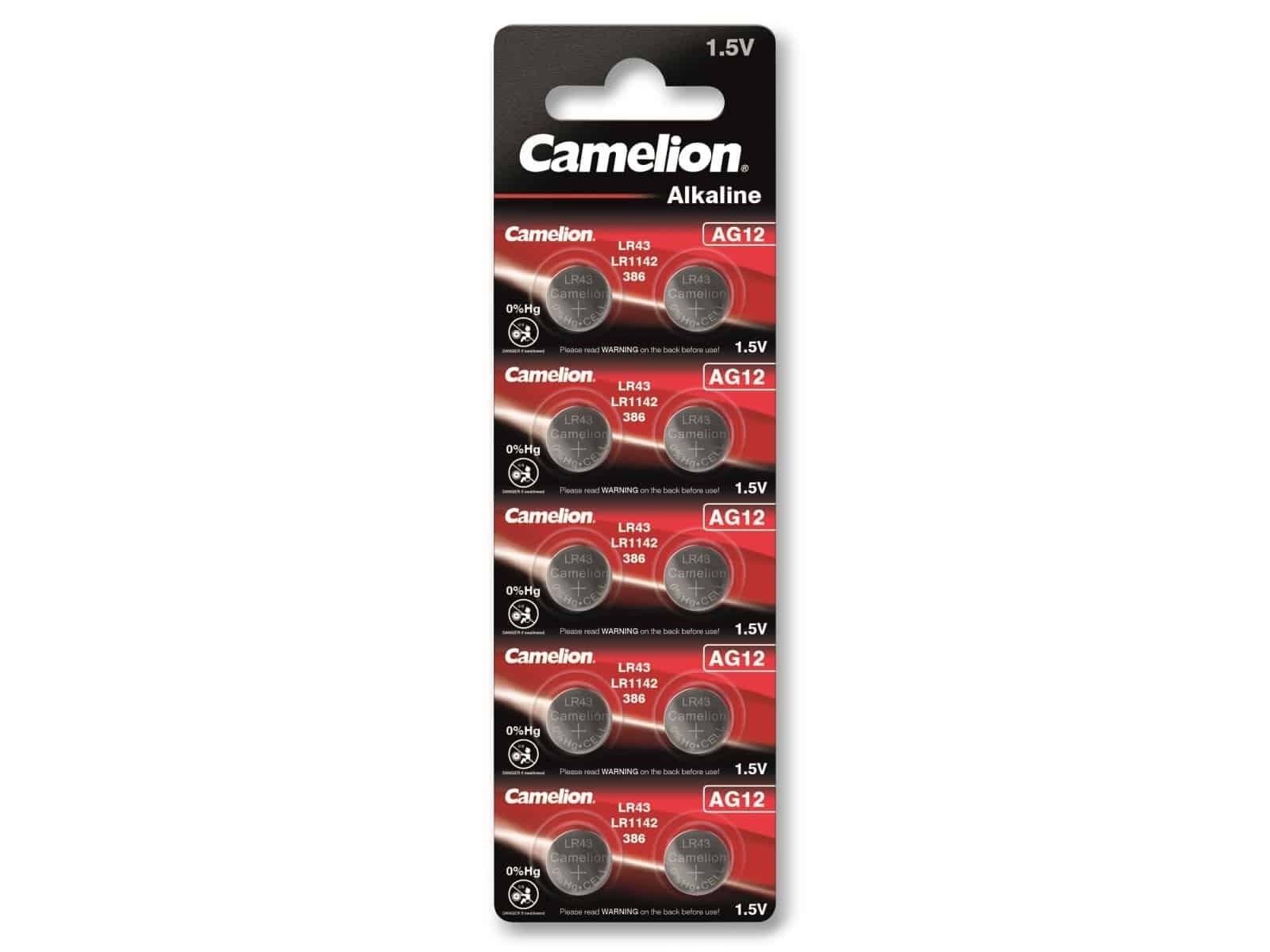 CAMELION Knopfzelle AG12, 10 St. CAMELION Knopfzelle AG12, 10 St.