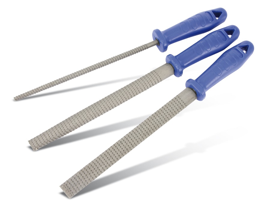 BGS TECHNIC Holzraspel-Satz, 200 mm, Hieb 2, 3-teilig