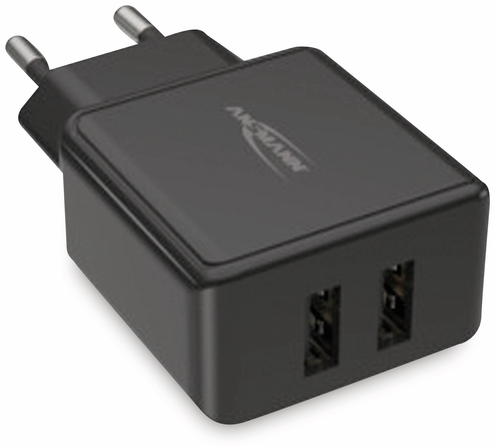ANSMANN USB-Ladegerät HC212, 5 V, 2,4 A, 2-Port, schwarz ANSMANN USB-Ladegerät HC212, 5 V, 2,4 A, 2-Port, schwarz