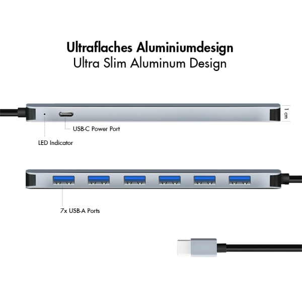 LOGILINK USB-C Hub UA0457, 7 Port