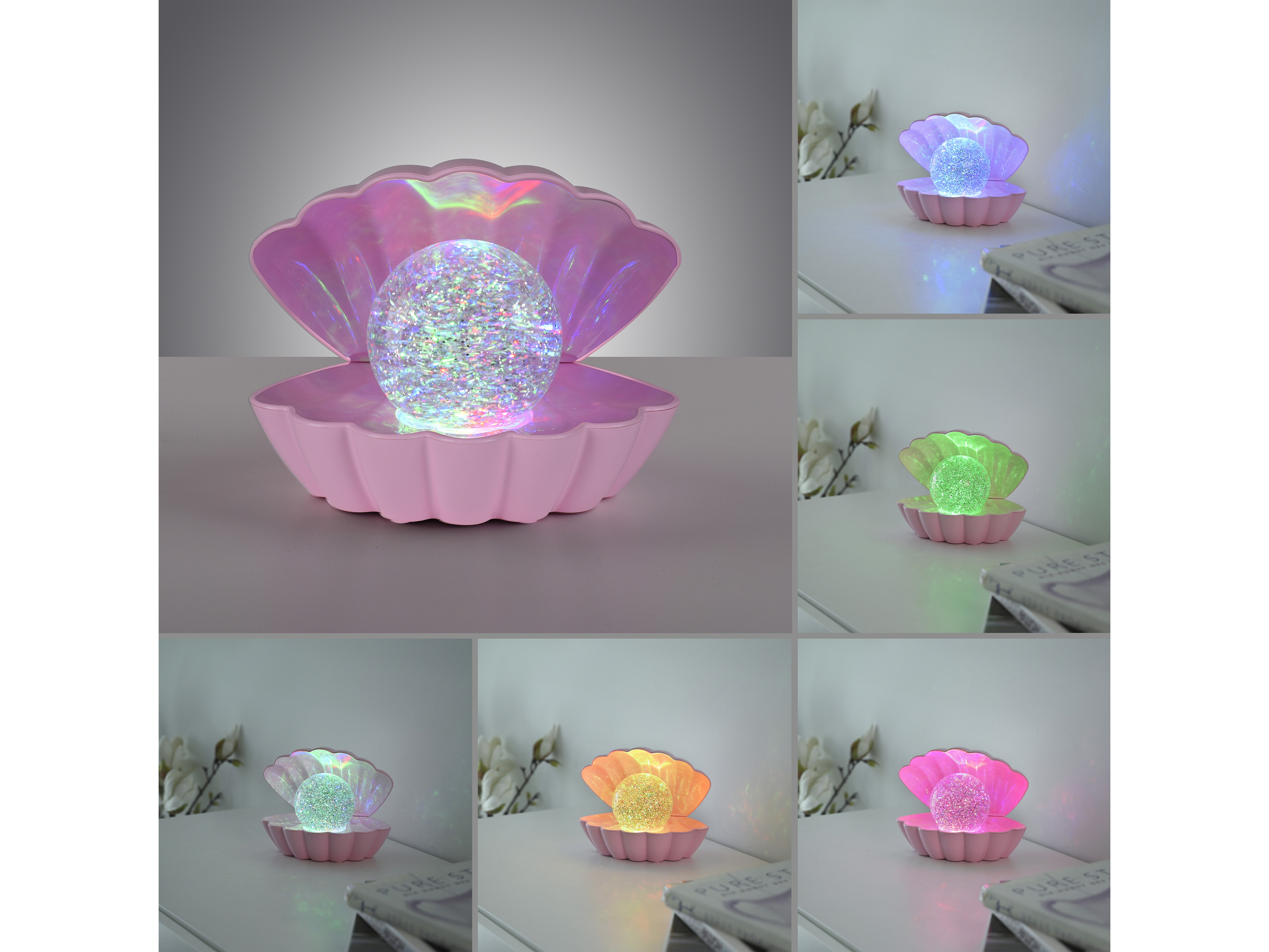JUST LIGHT LED-Tischleuchte 85301-88, 0,4W, RGB, 19lm, IP20, rosa